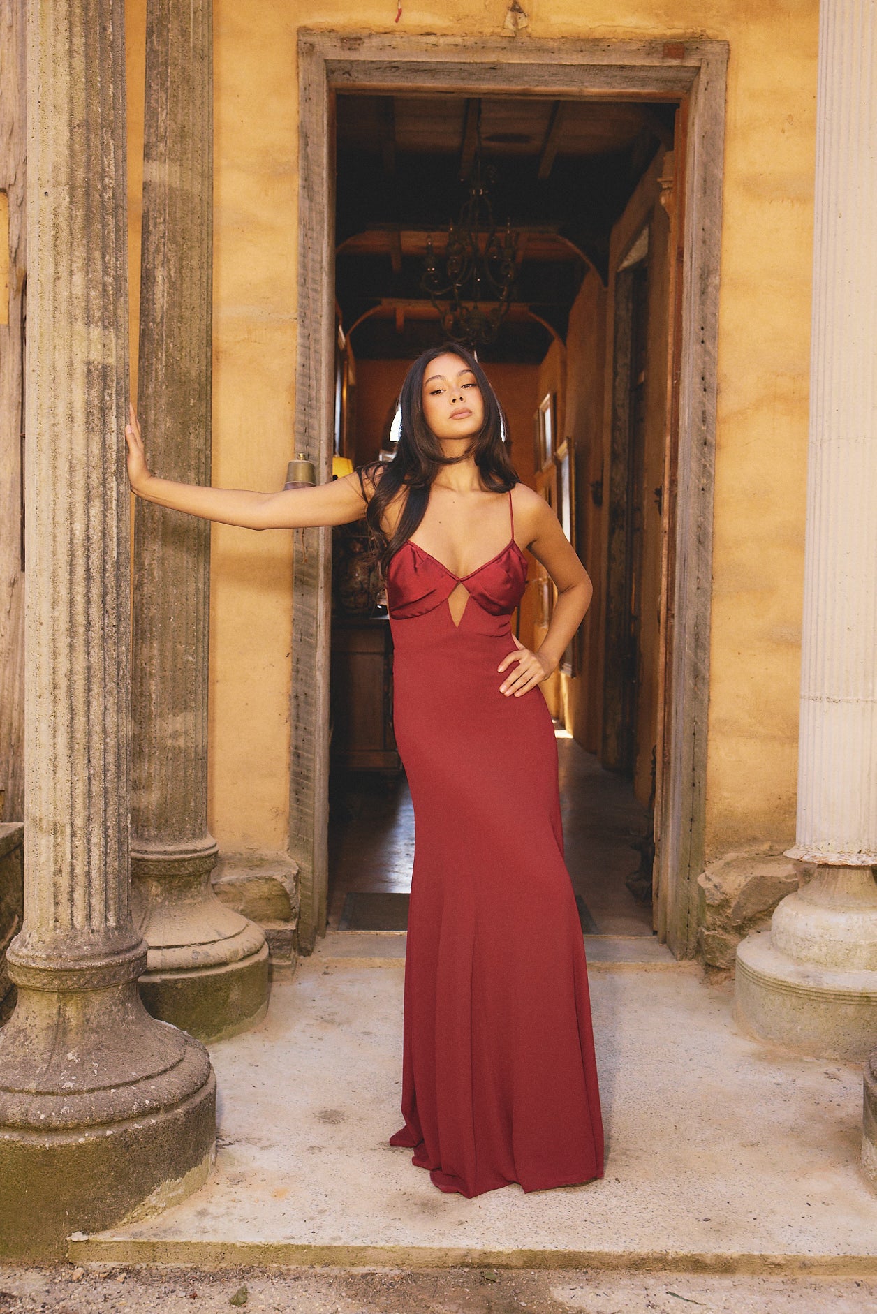 Electra Maxi Dress Red