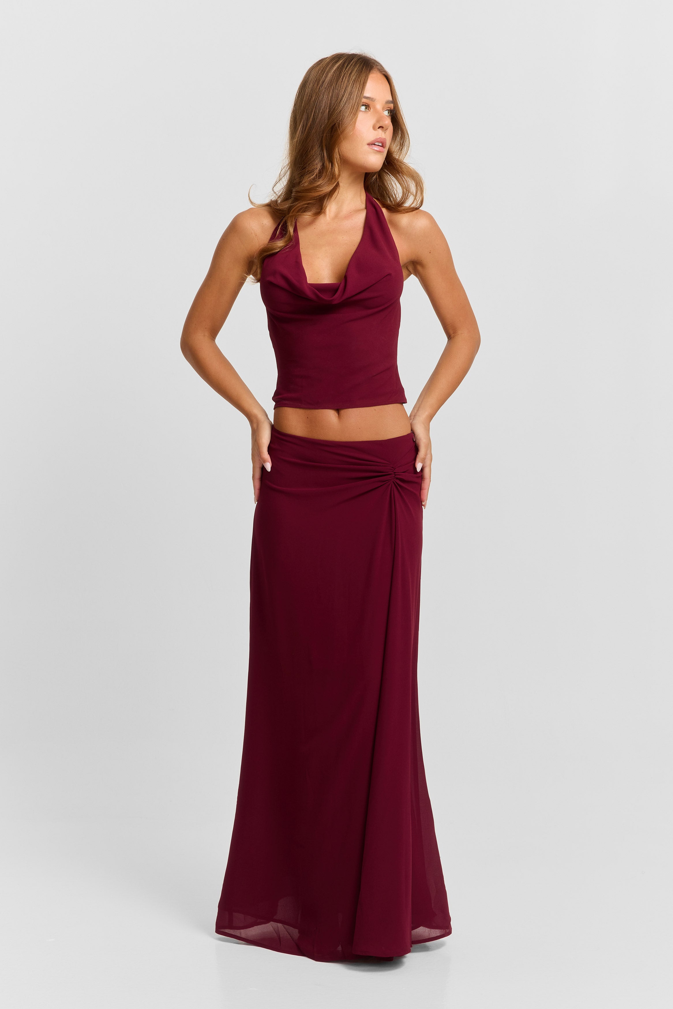 Seraphina Maxi Skirt Red
