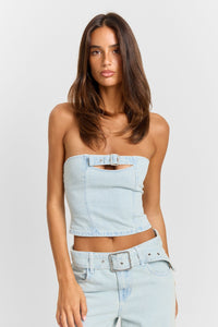 Ebony Bustier Blue