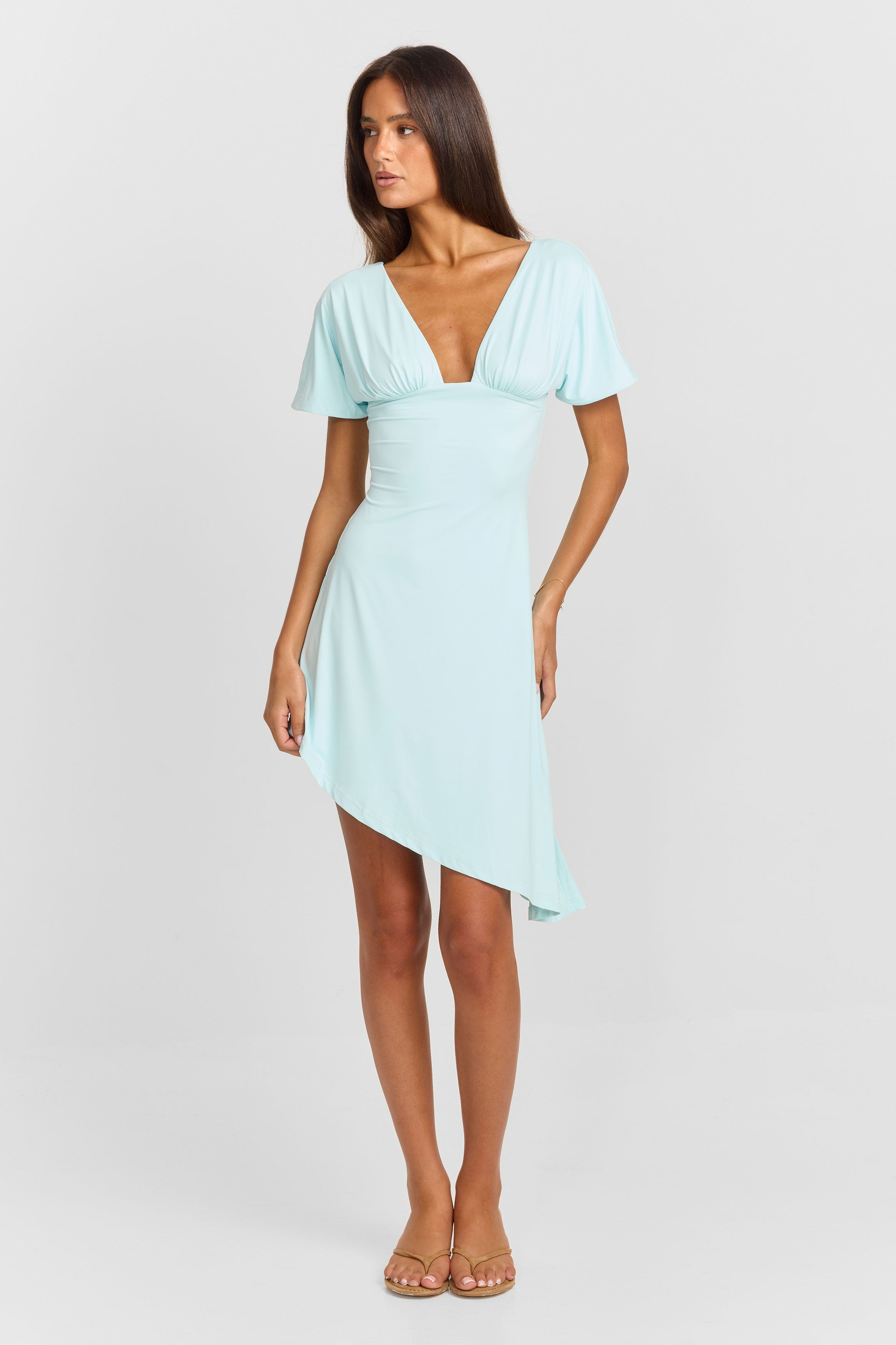 トップス ans dotsloevner MINI DRESS BLUE Winnie Mini Dress Blue