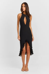 Cora Midi Dress Black