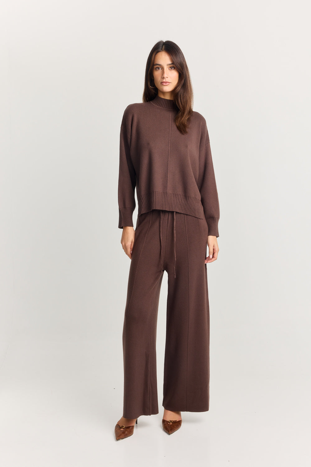 Maxine Knit Pant Brown