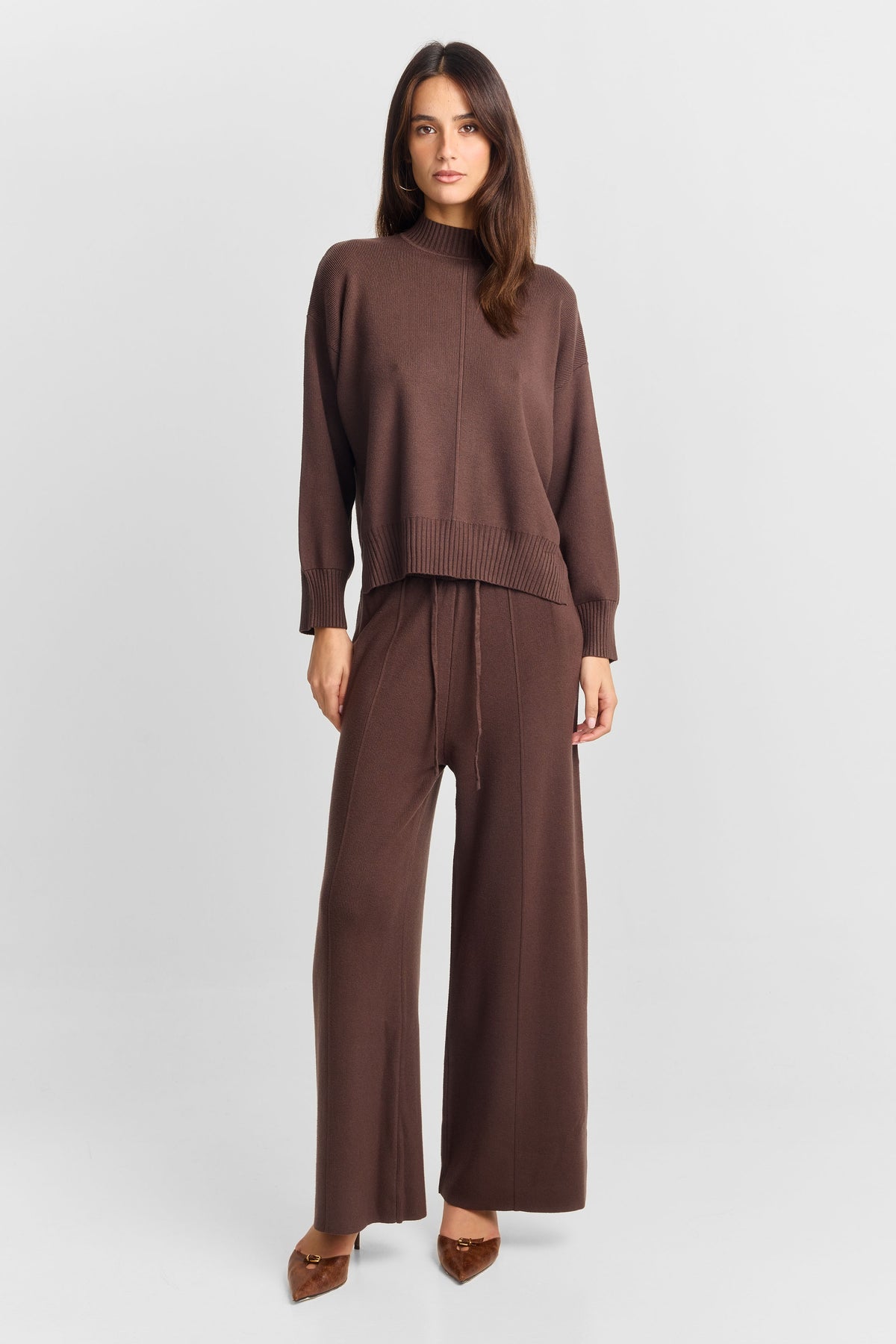 Maxine Knit Pant Brown
