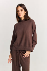 Maxine Knit Top Brown