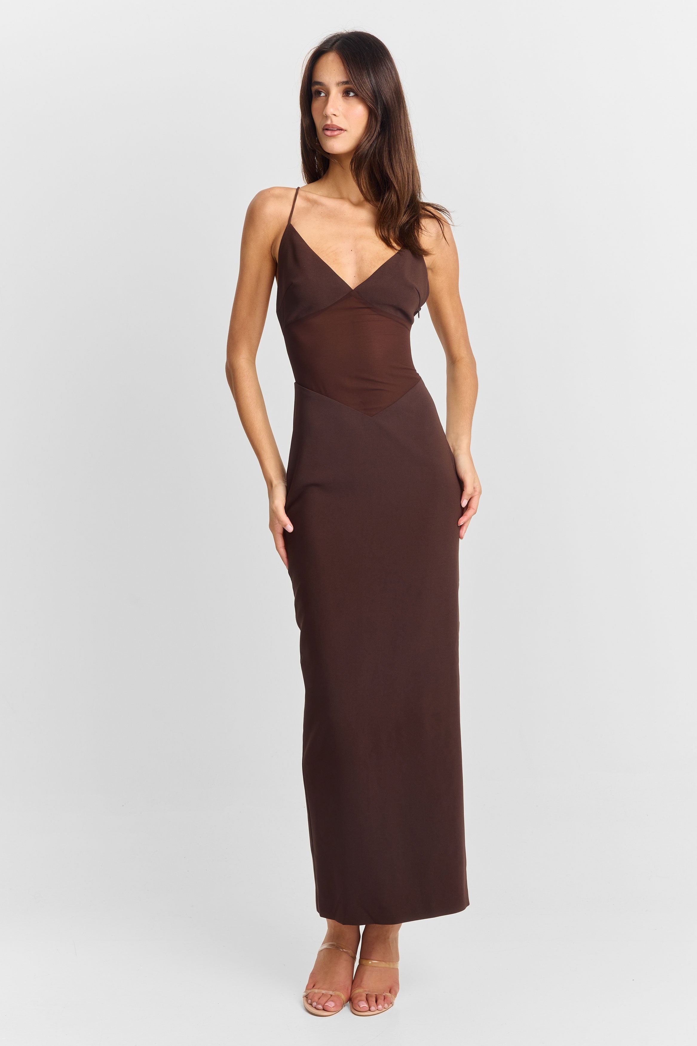 Paloma Maxi Dress Brown