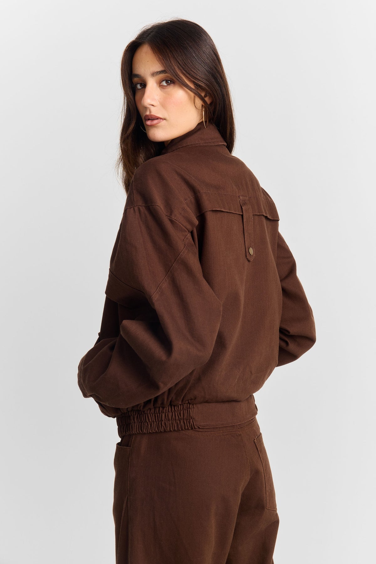 Delphine Denim Jacket Brown