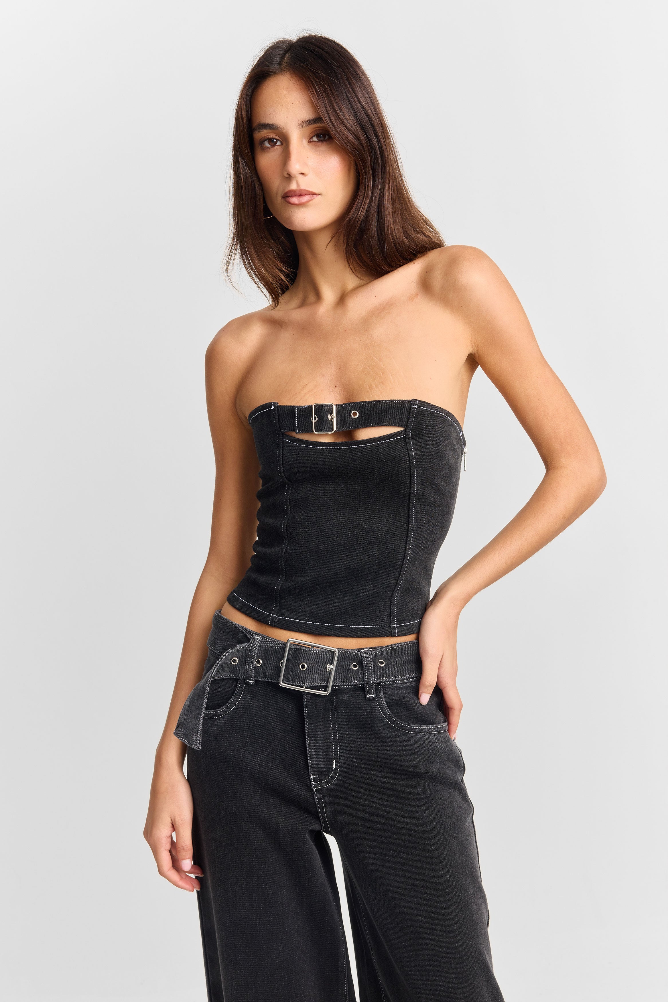 Ebony Bustier Black
