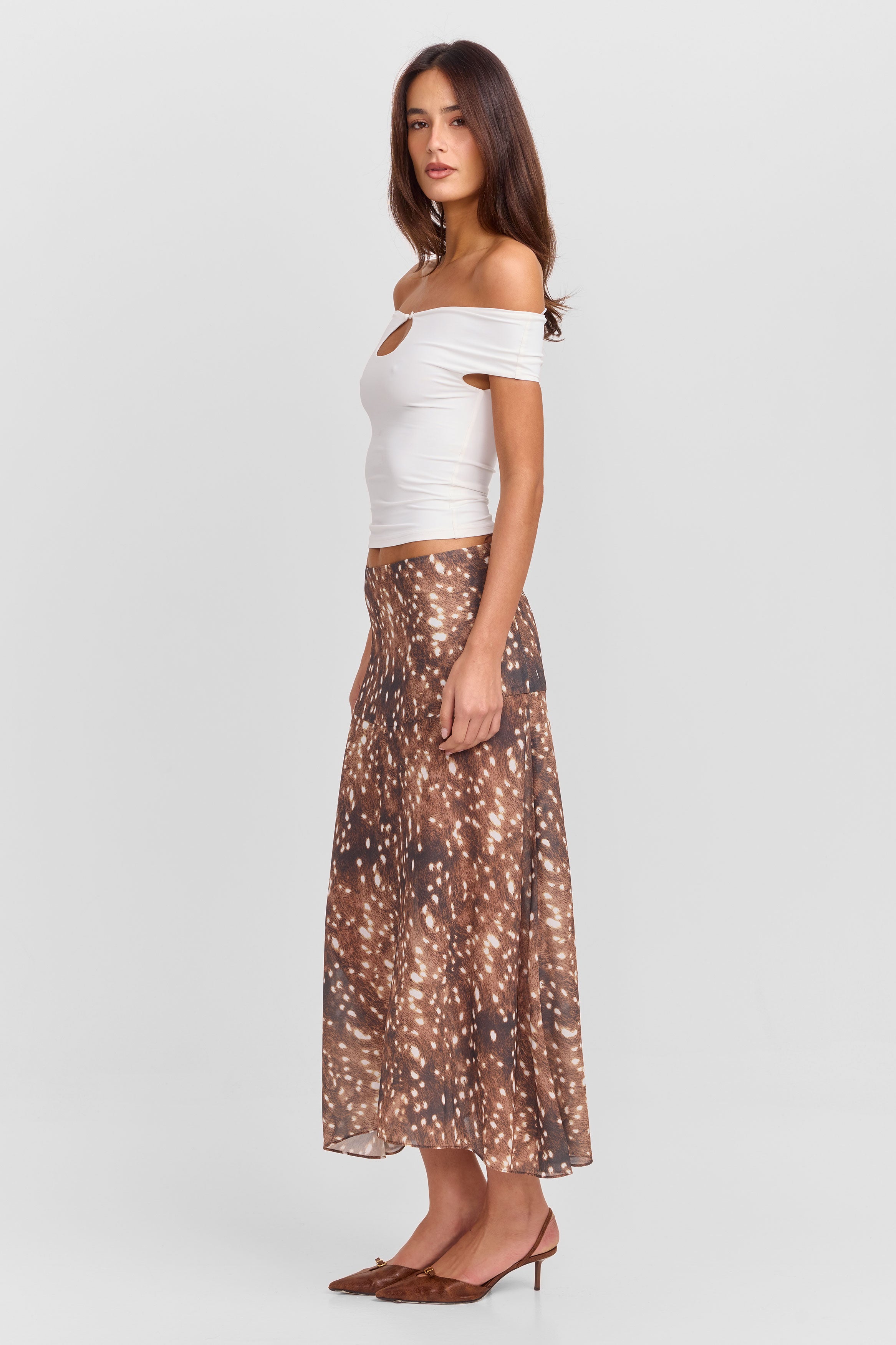 River Maxi Skirt Print