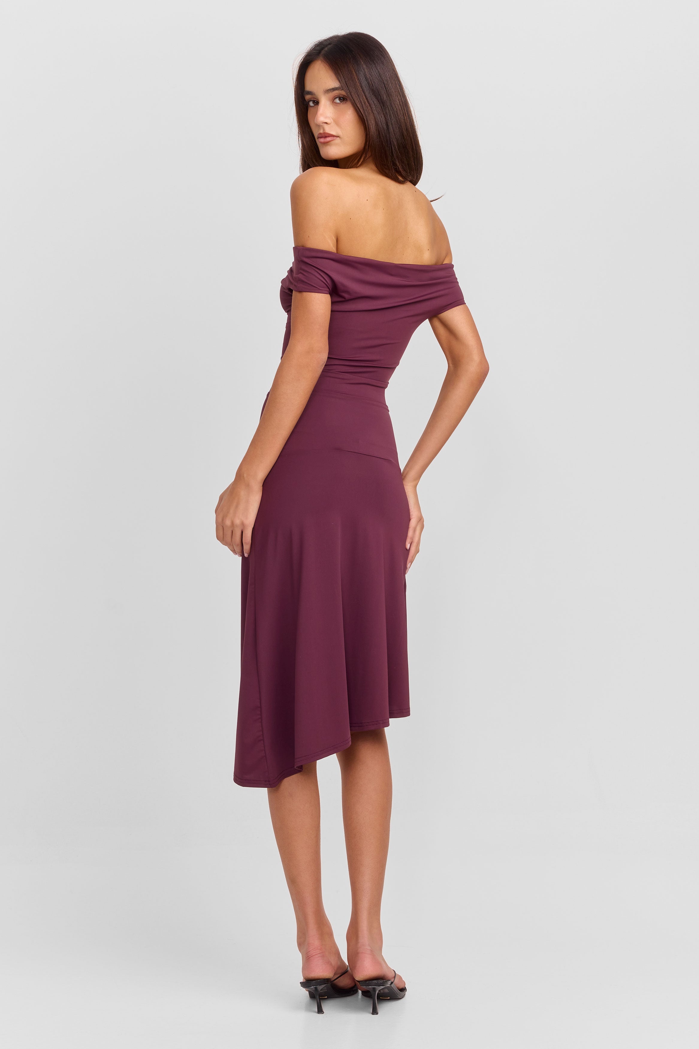 Holly Midi Dress Berry