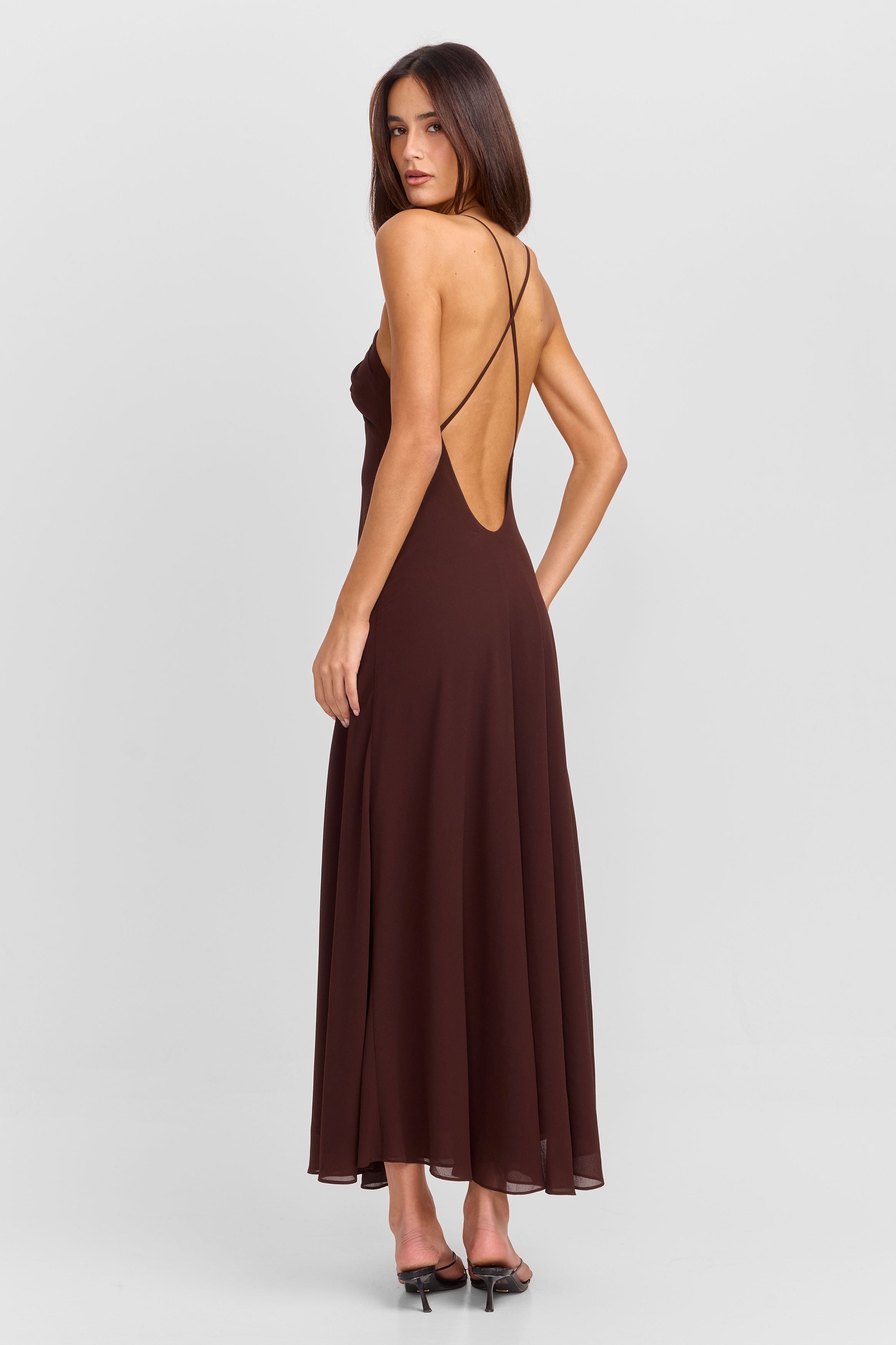 Meadow Maxi Dress Chocolate