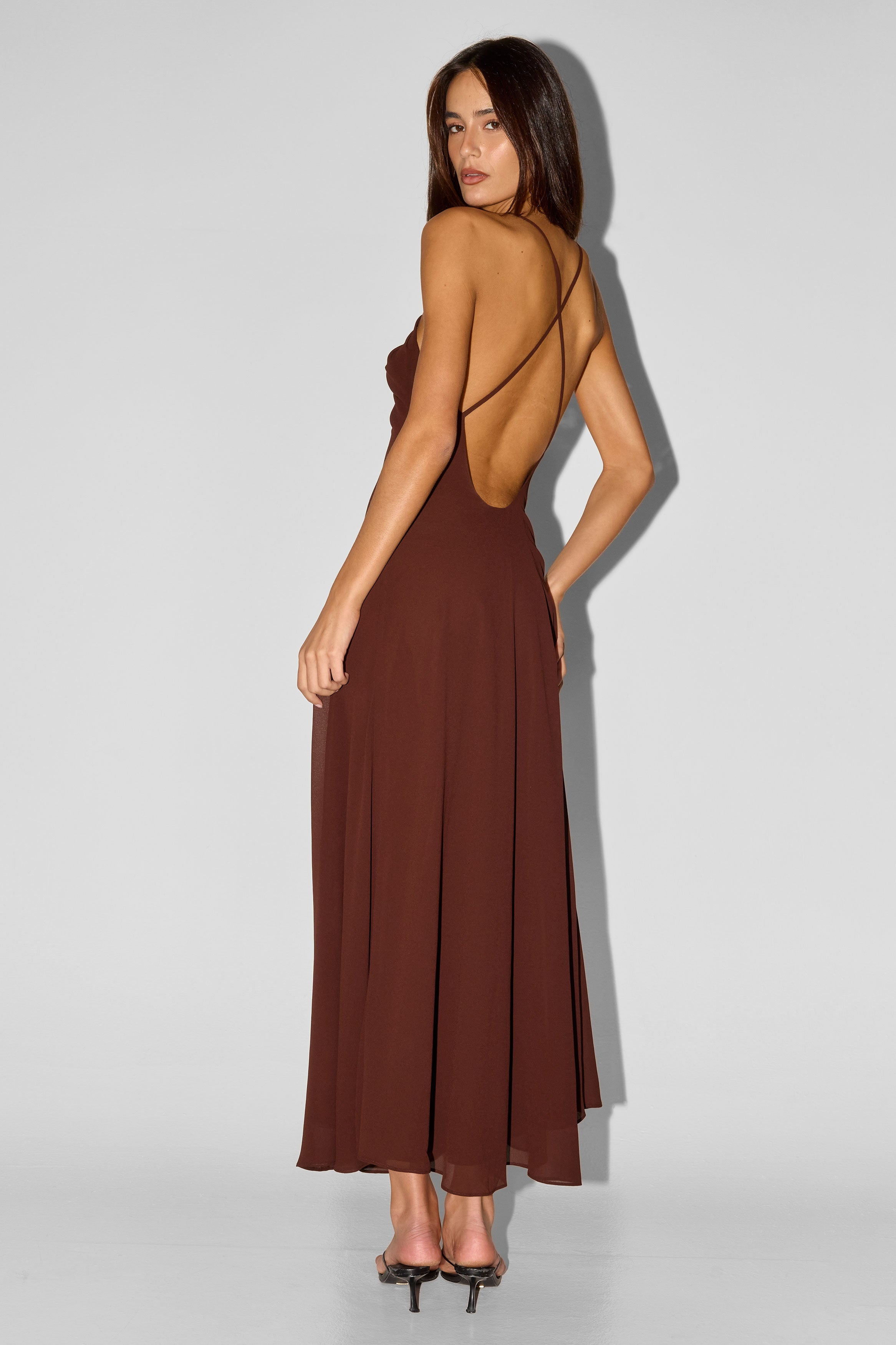 Meadow Maxi Dress Chocolate