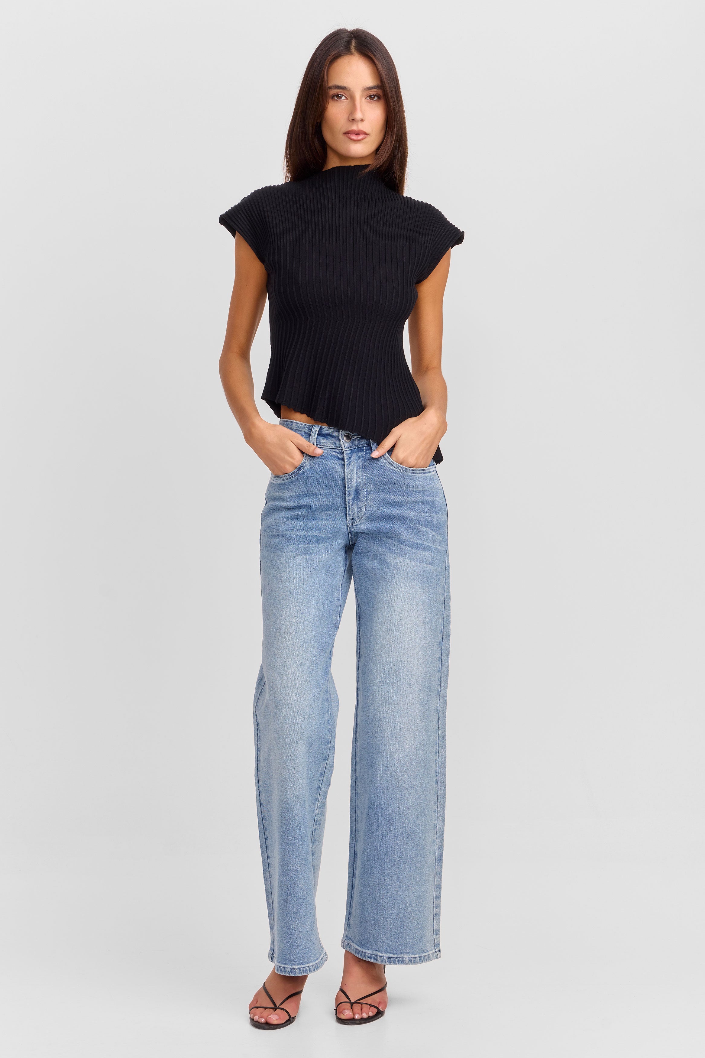 June Knit Top Black