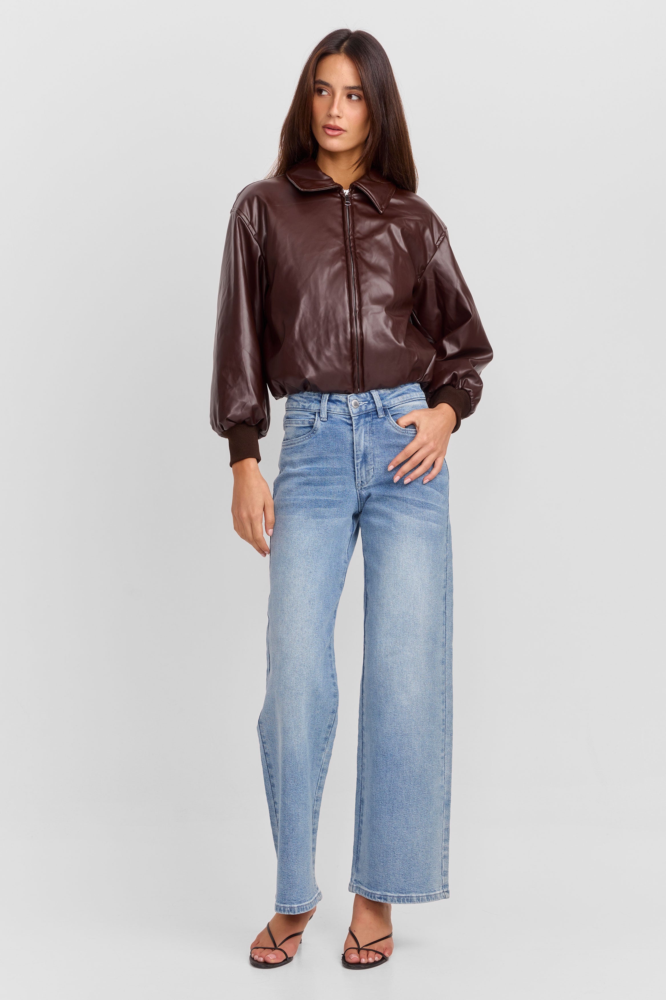 Estella Bomber Jacket Brown