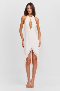 Cora Midi Dress White