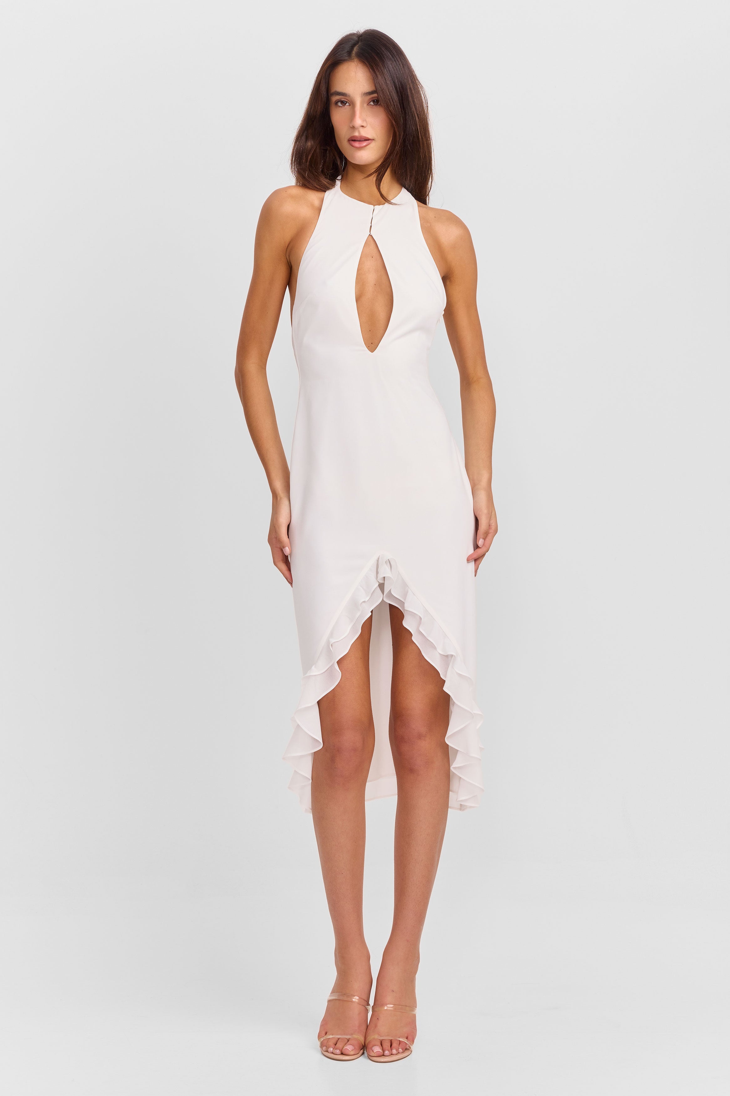 Cora Midi Dress White