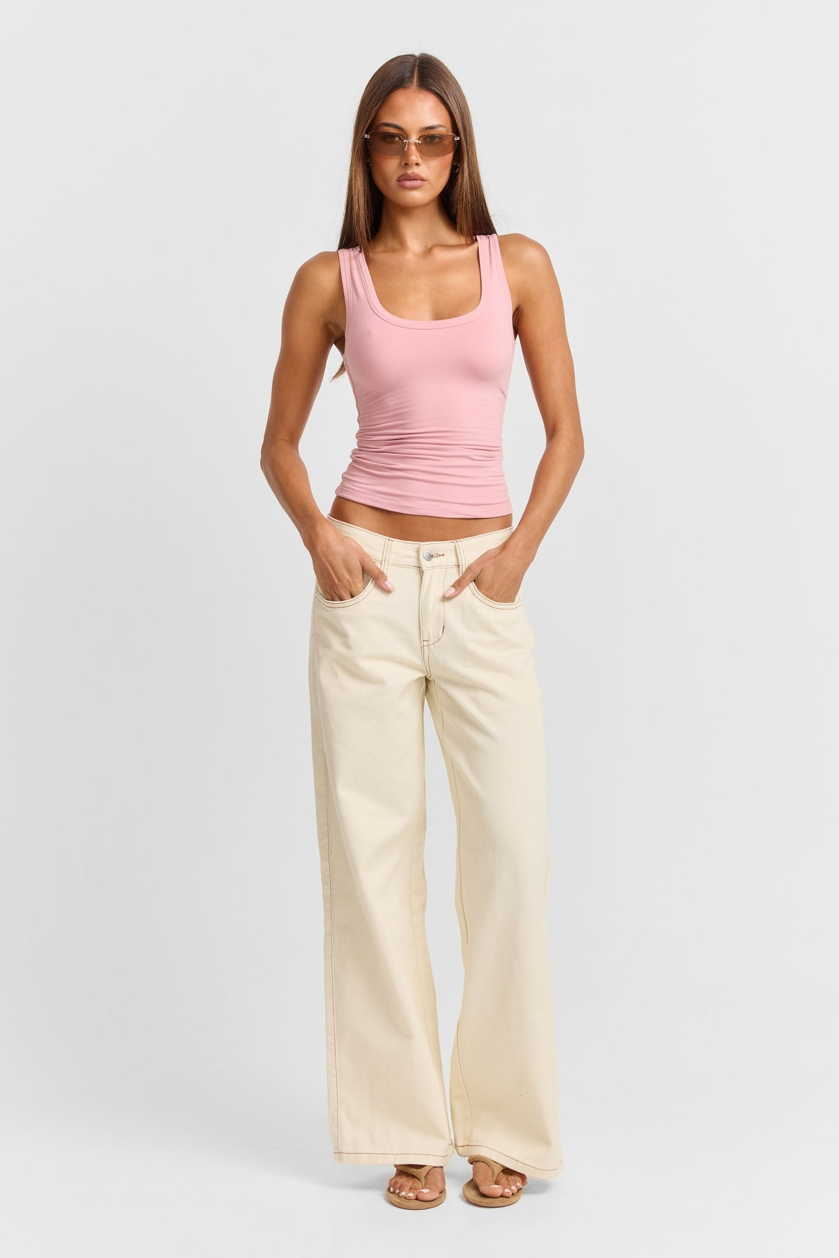 Pippa Reversible Tank Pink