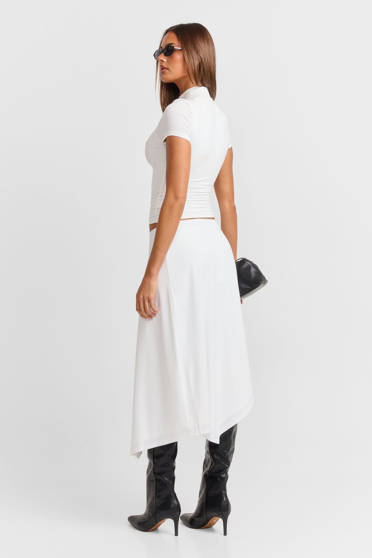 Madeleine Midi Skirt White