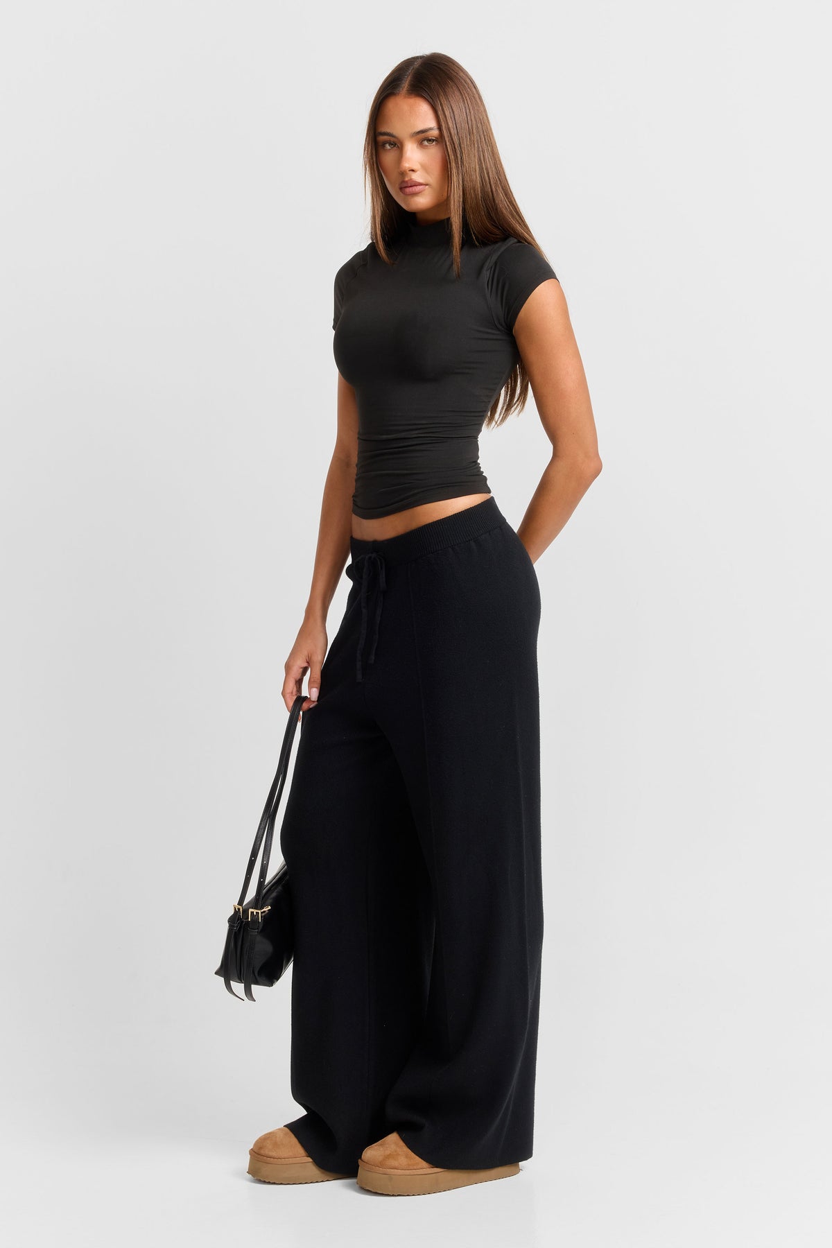 Clarisse Knit Pant Black