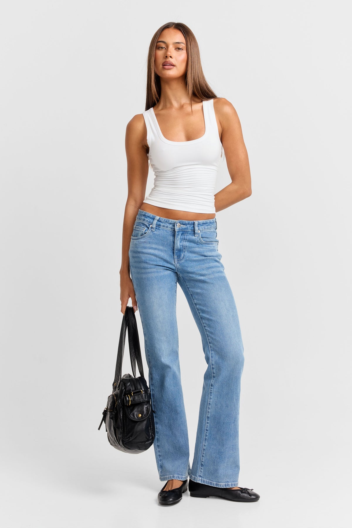 Montana Low Rise Jean Mid Blue