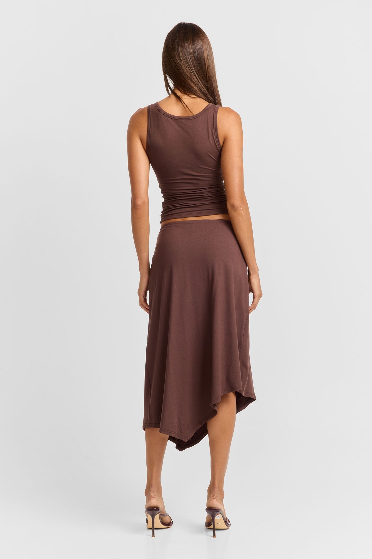 Madeleine Midi Skirt Brown