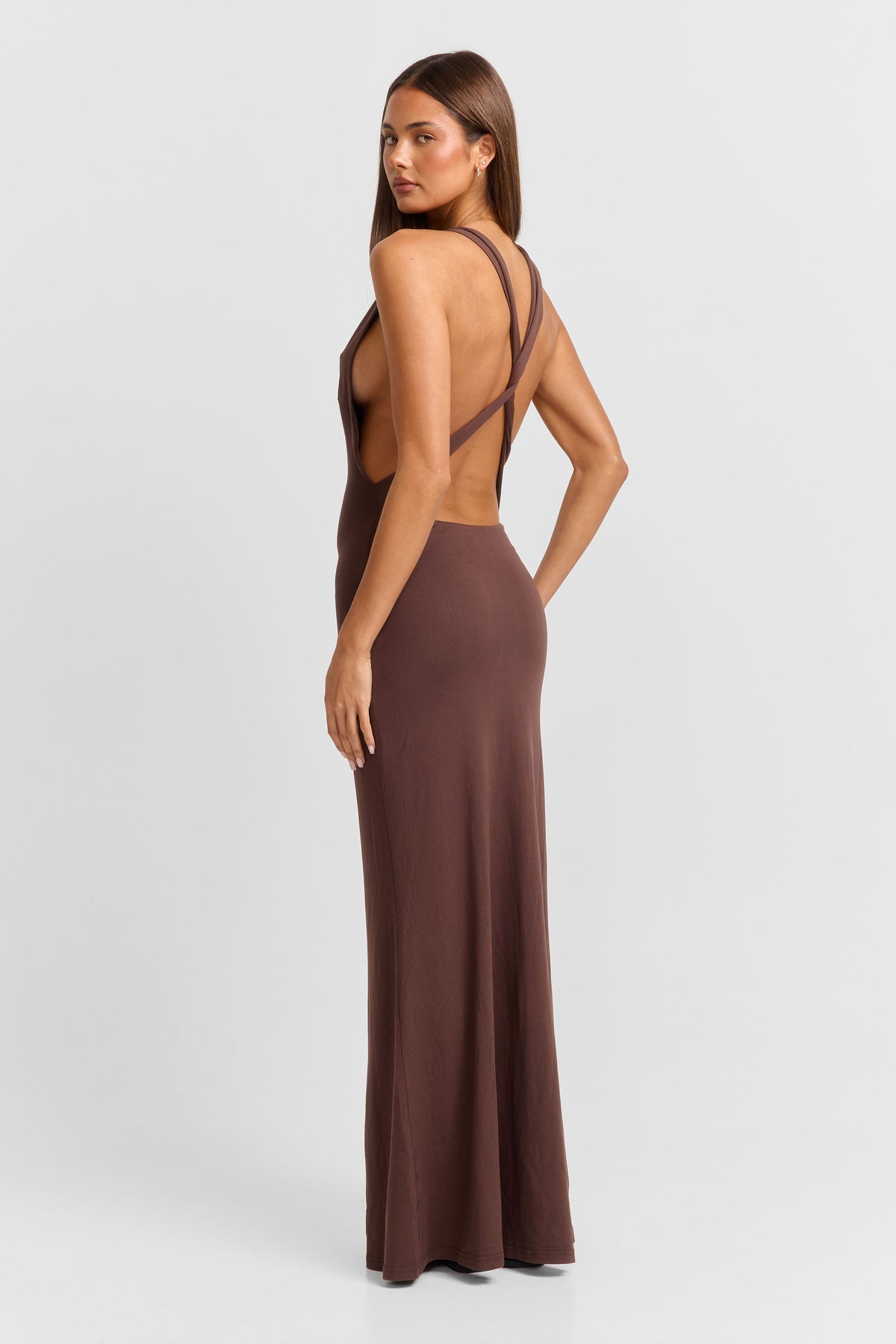 Julia Maxi Dress Brown