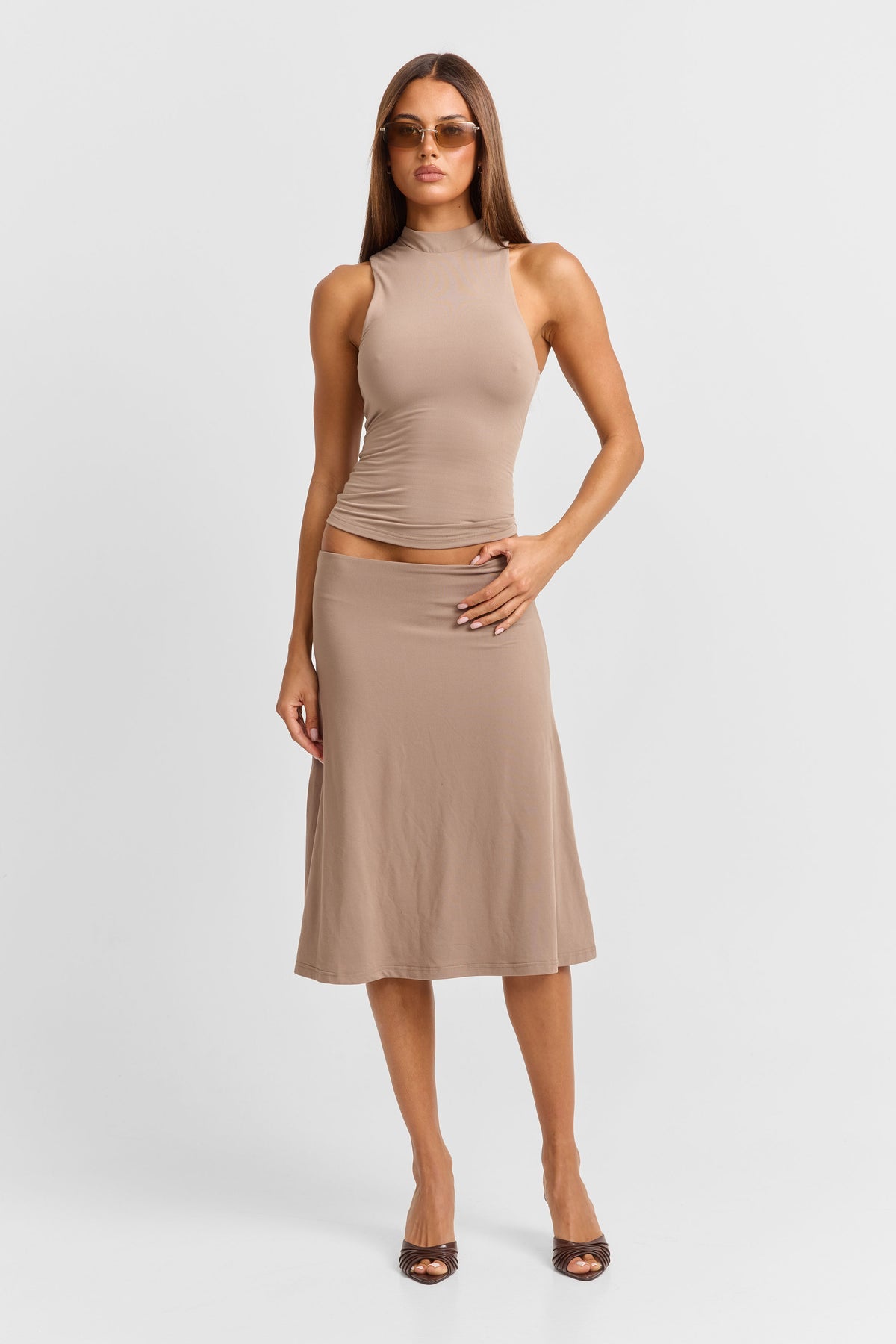 Adeline Midi Skirt Natural