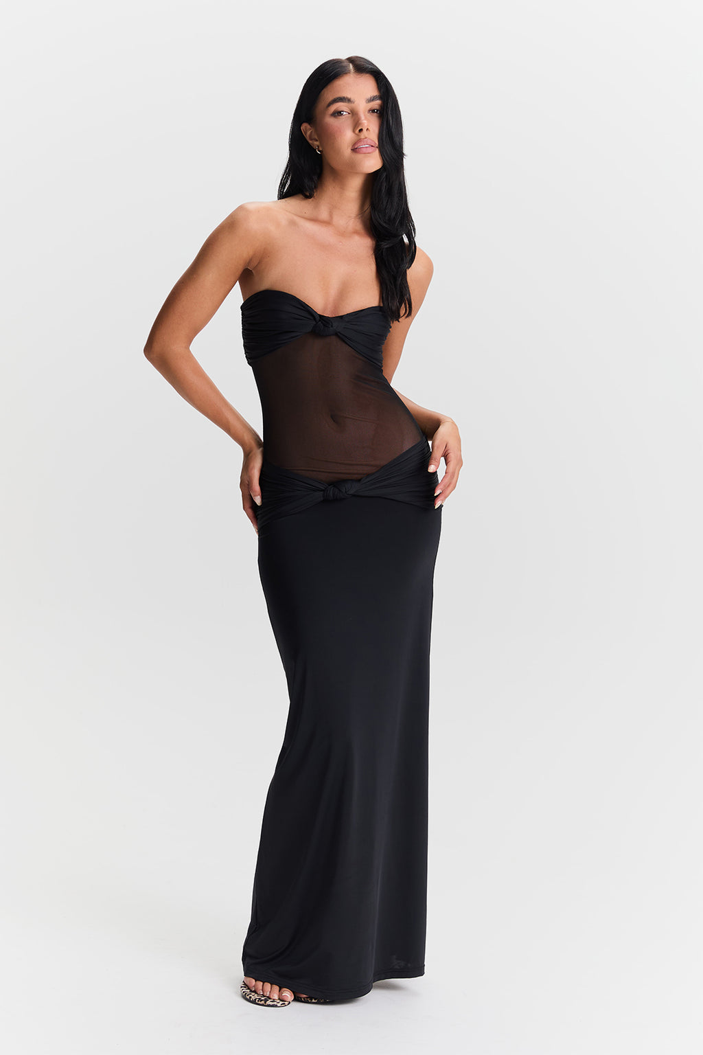 chinese dress ladies Amara Maxi Dress Black