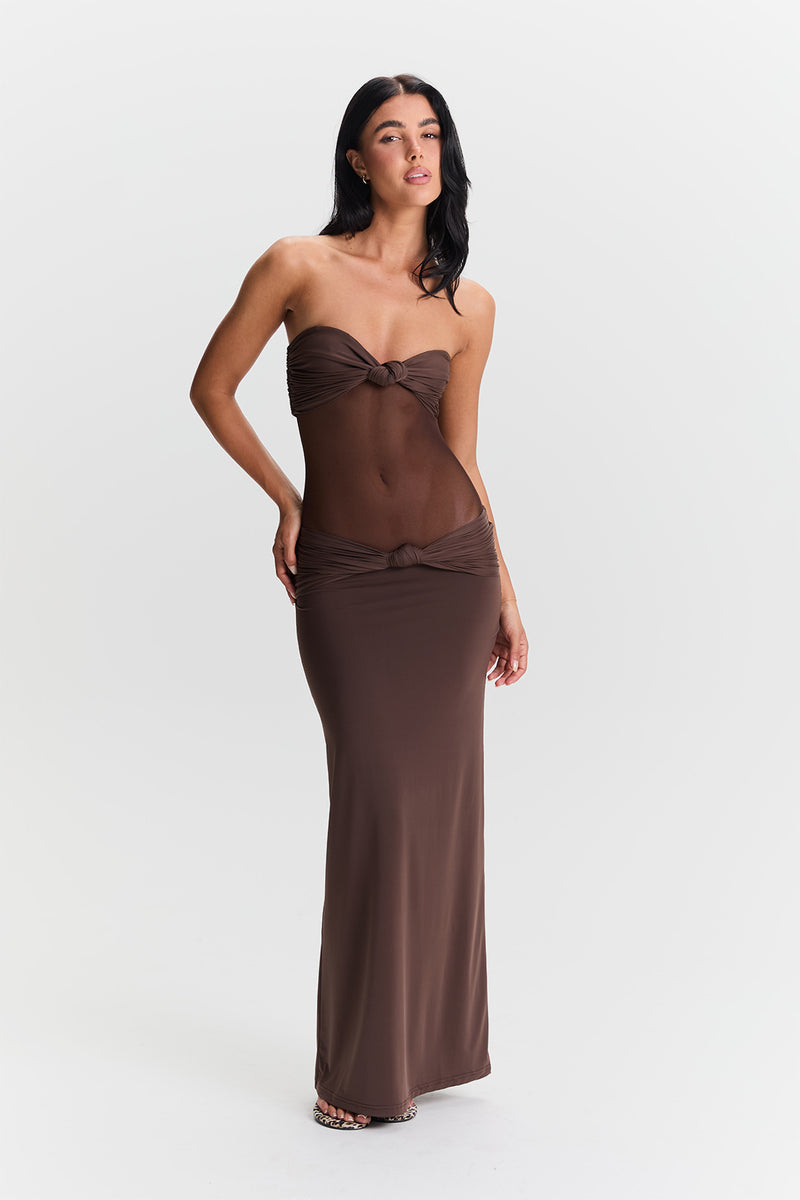 chinese dress ladies Amara Maxi Dress, green by Lavender Brown main image 1