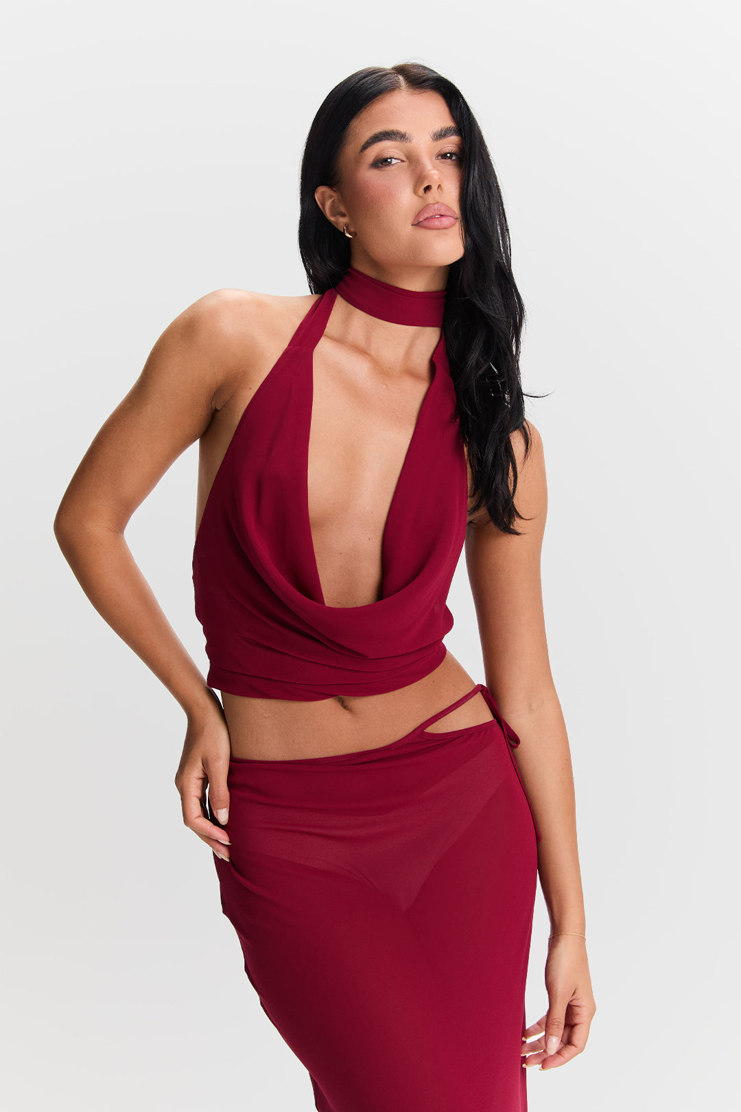 Aubrey Top Cherry Red