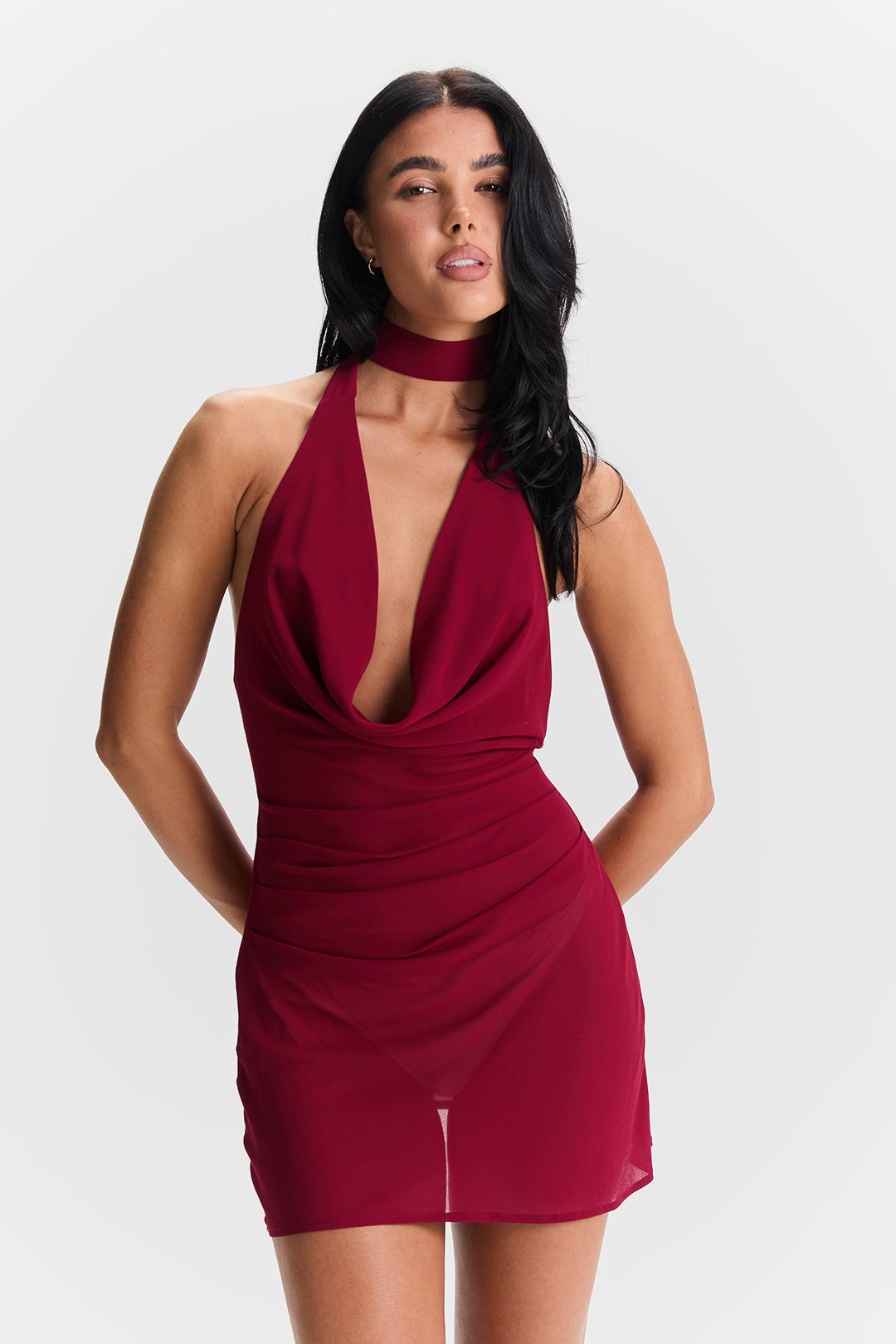 Maisie Mini Dress Cherry Red