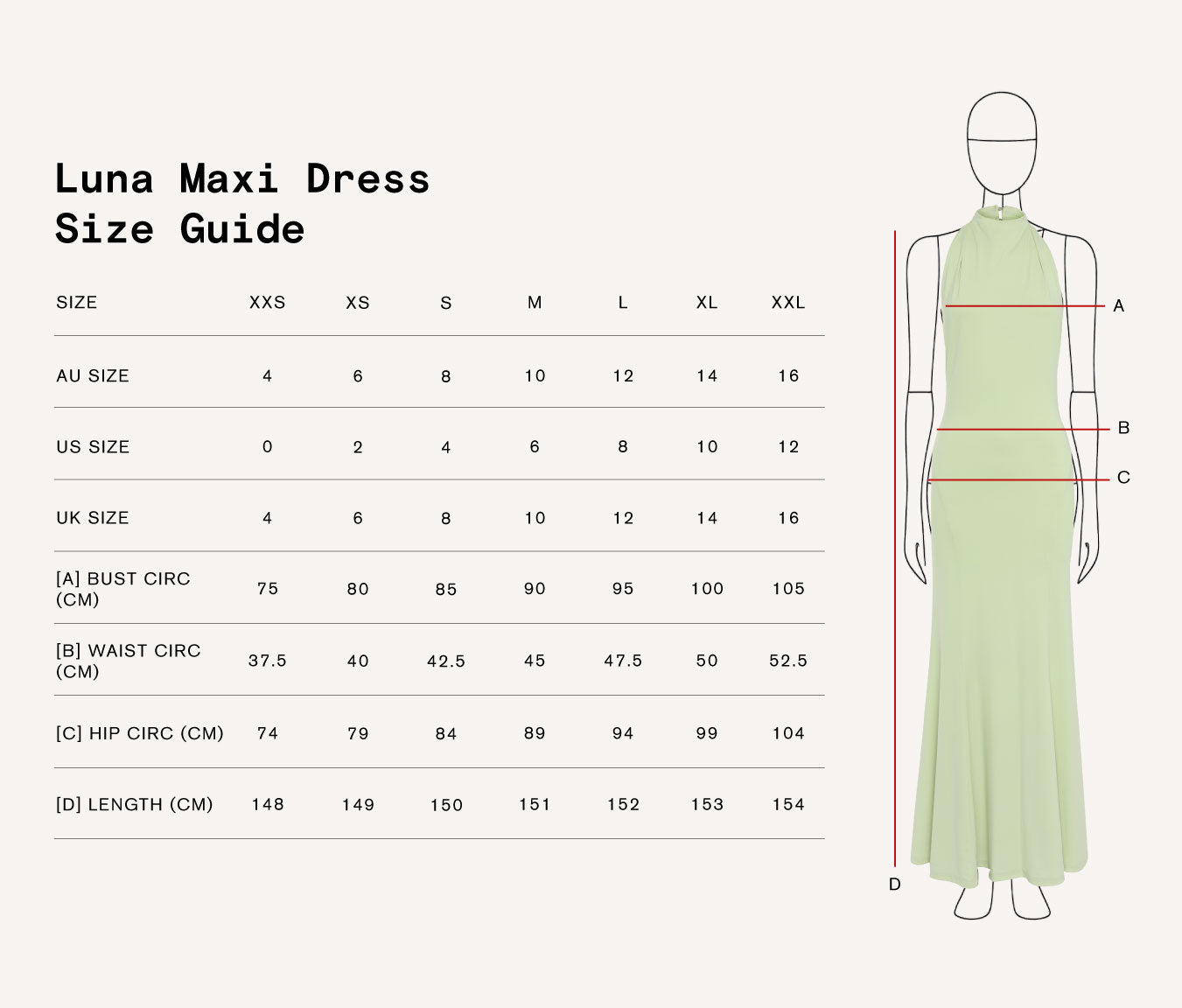 Luna Maxi Dress Apple Luna Maxi Dress Apple
