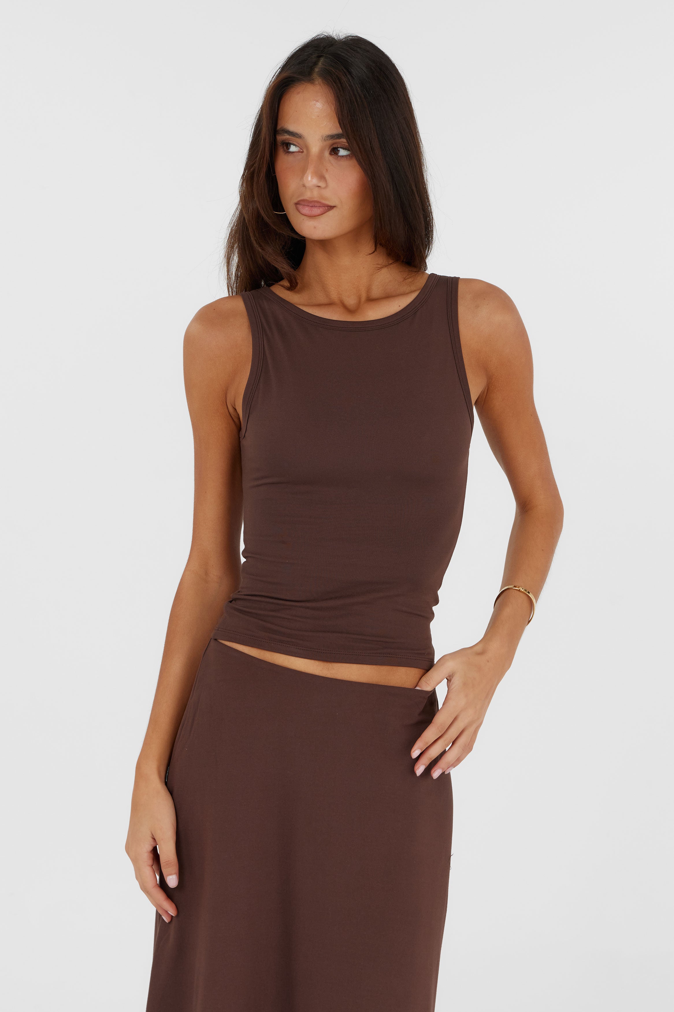 Pippa Tank Brown