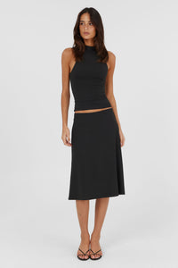 Adeline Midi Skirt Black