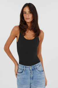 Claudine Bodysuit Black