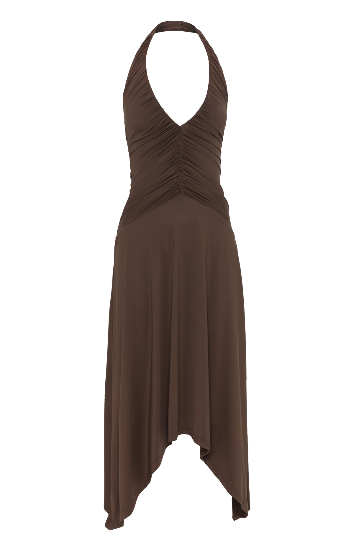 Maya Midi Dress Chocolate