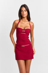 Zhara Bustier Red