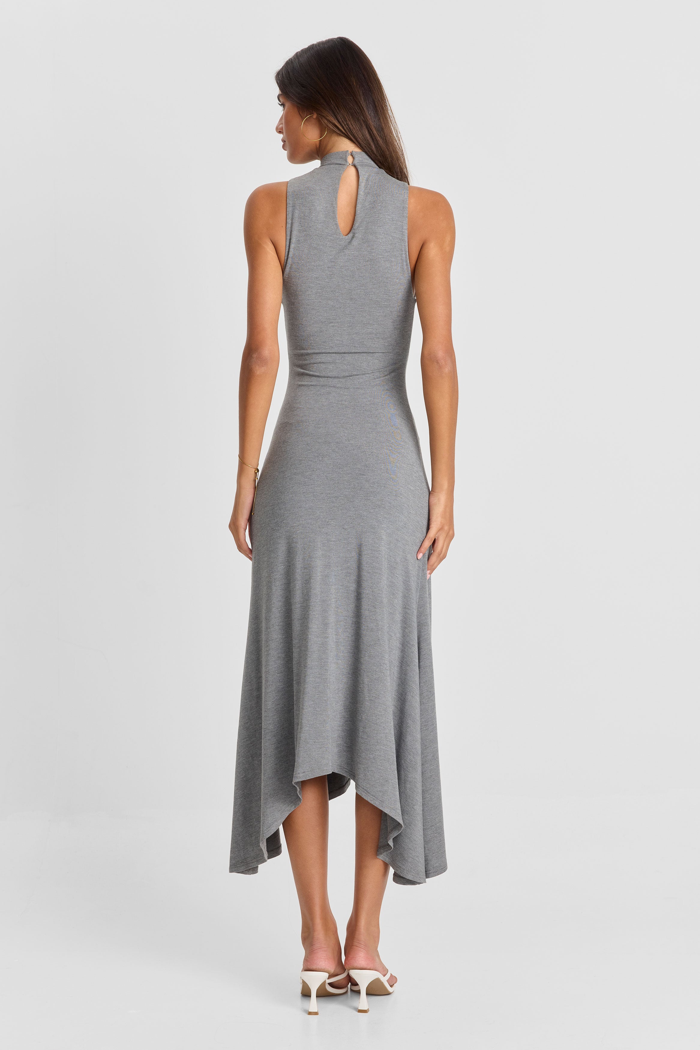 Maeve Midi Dress Grey Marle