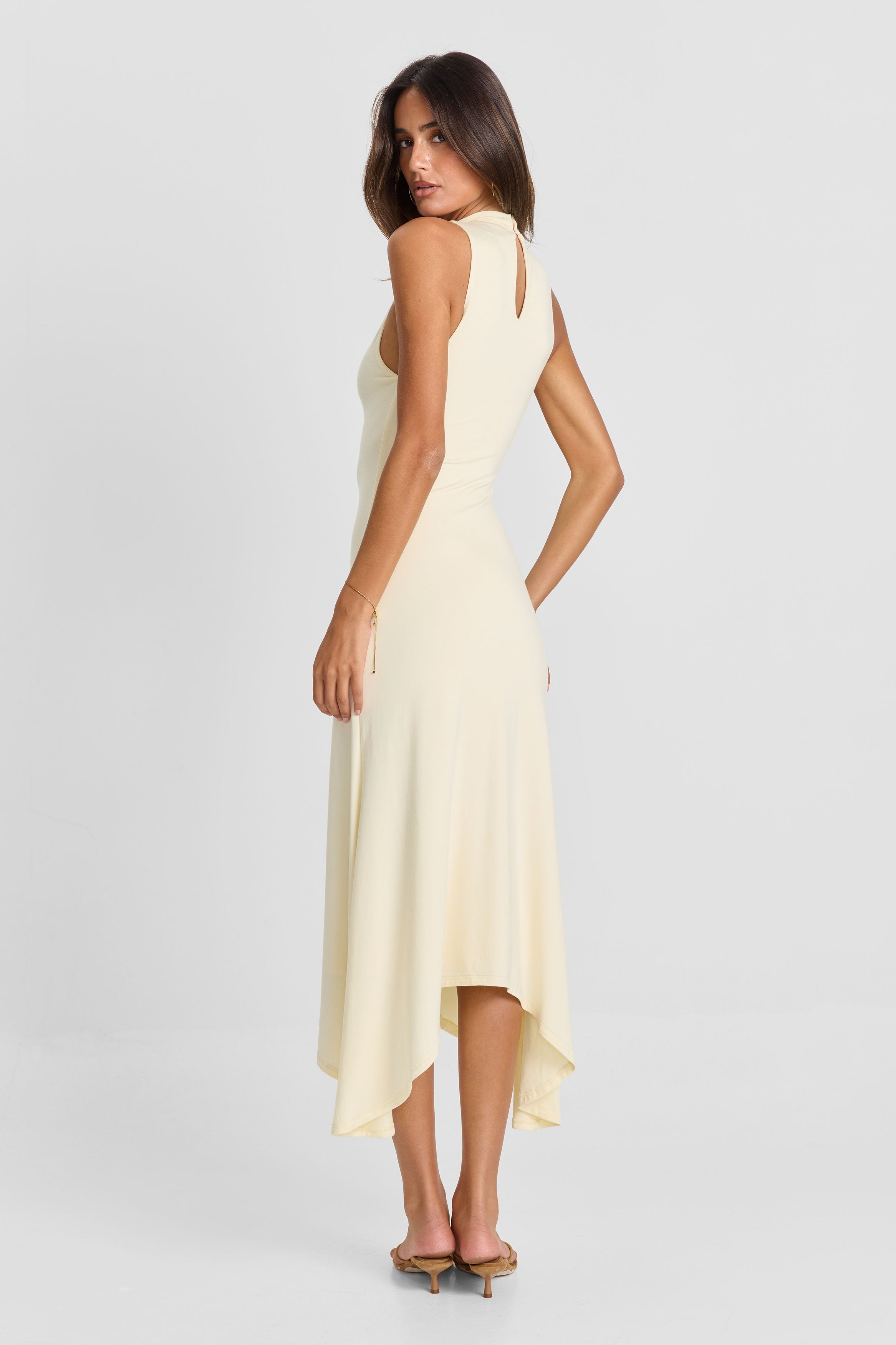 Sasha Therese - Female White Midi Dress XS Sasha Therese - Female White Midi Dress XS