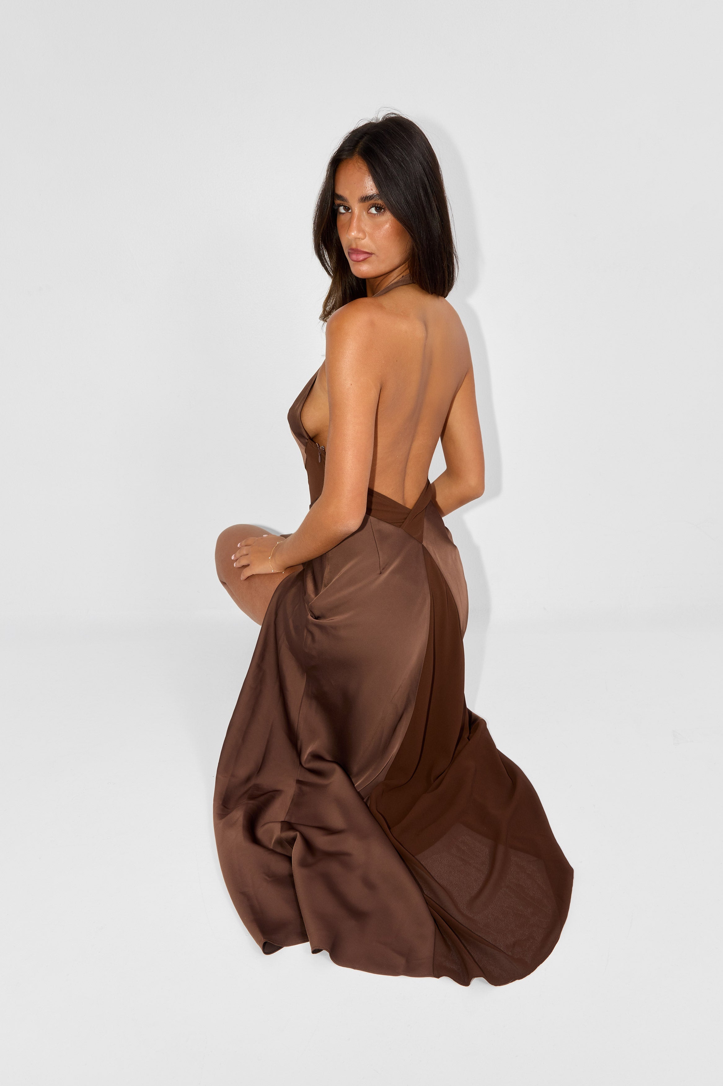 Arabella Maxi Dress Chocolate