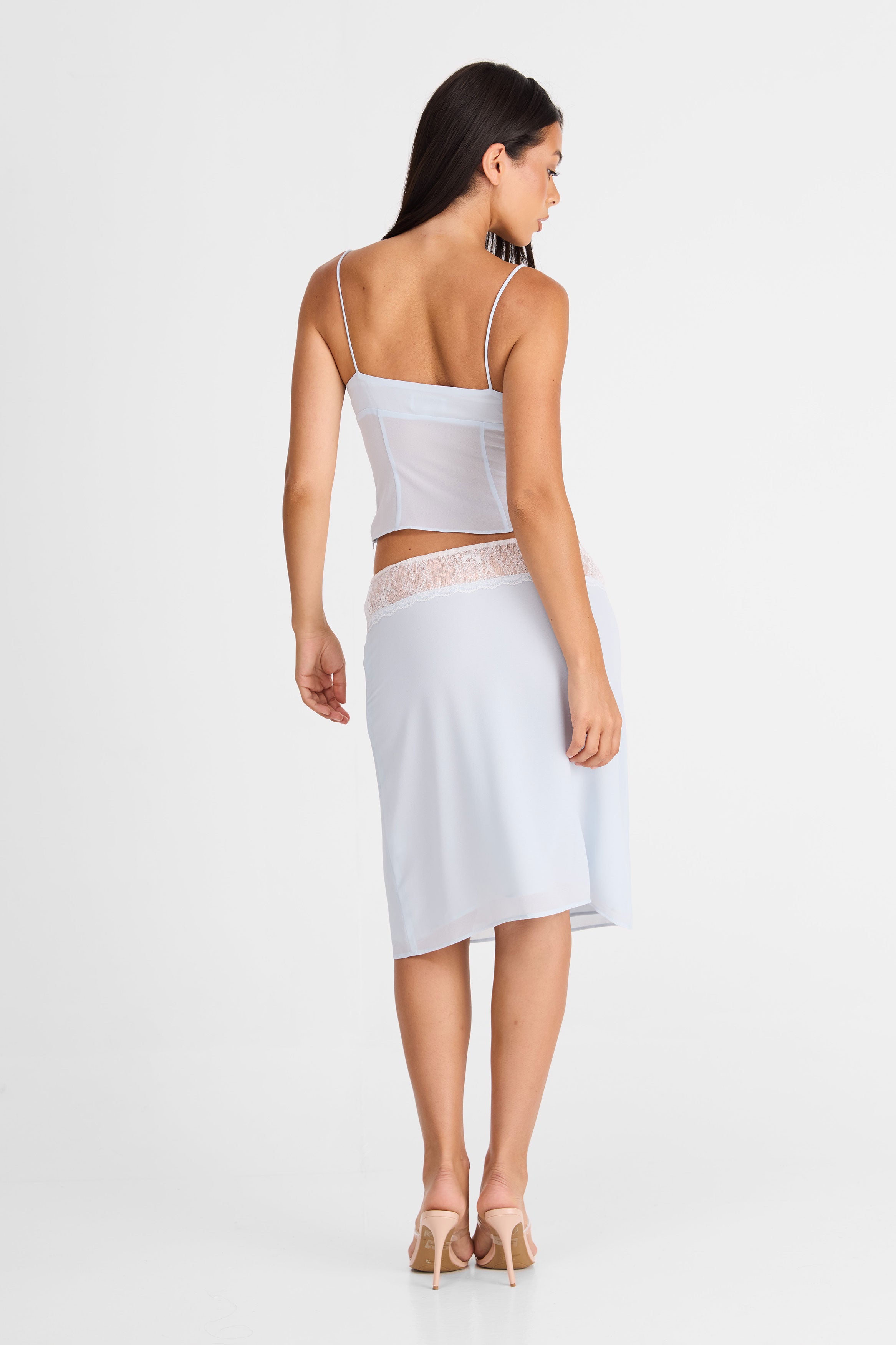 Evangeline Midi Skirt Blue