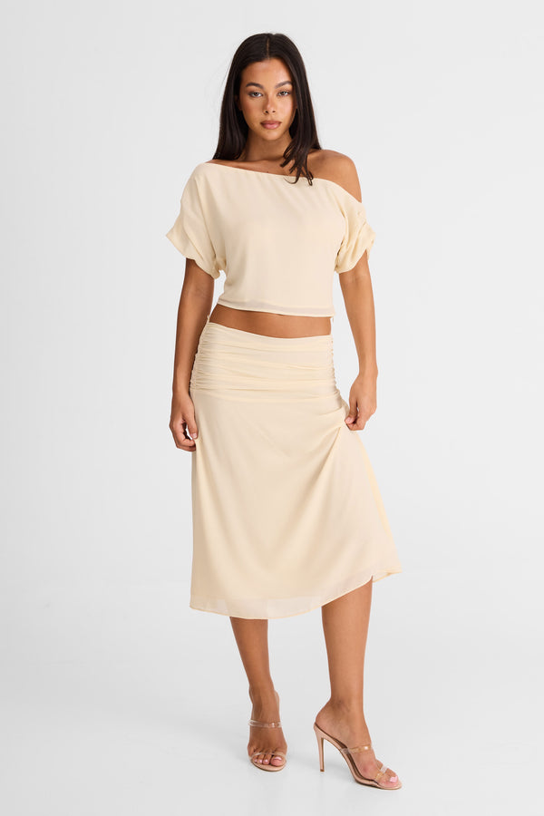 Margot Midi Skirt Butter