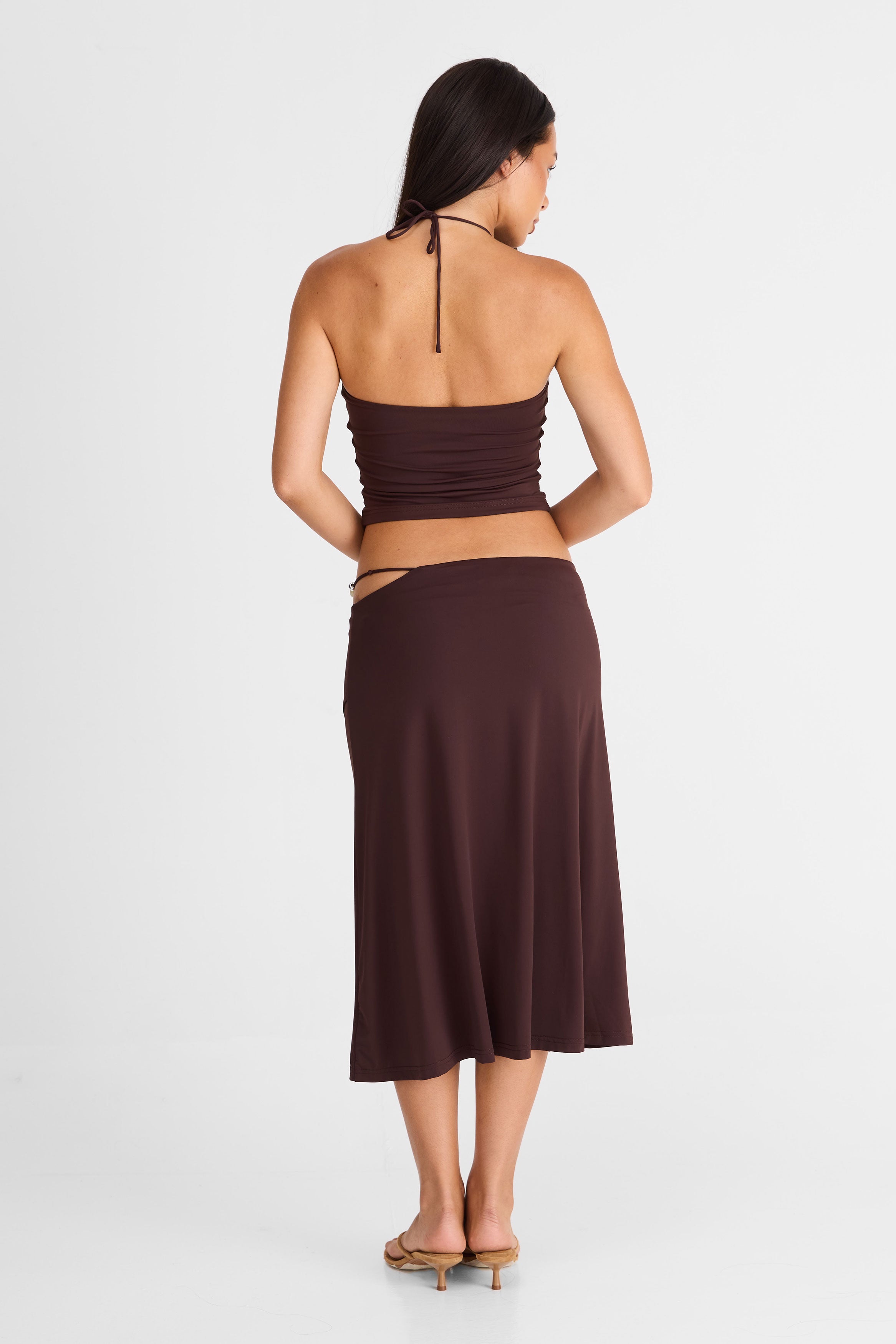Hazel Midi Skirt Chocolate