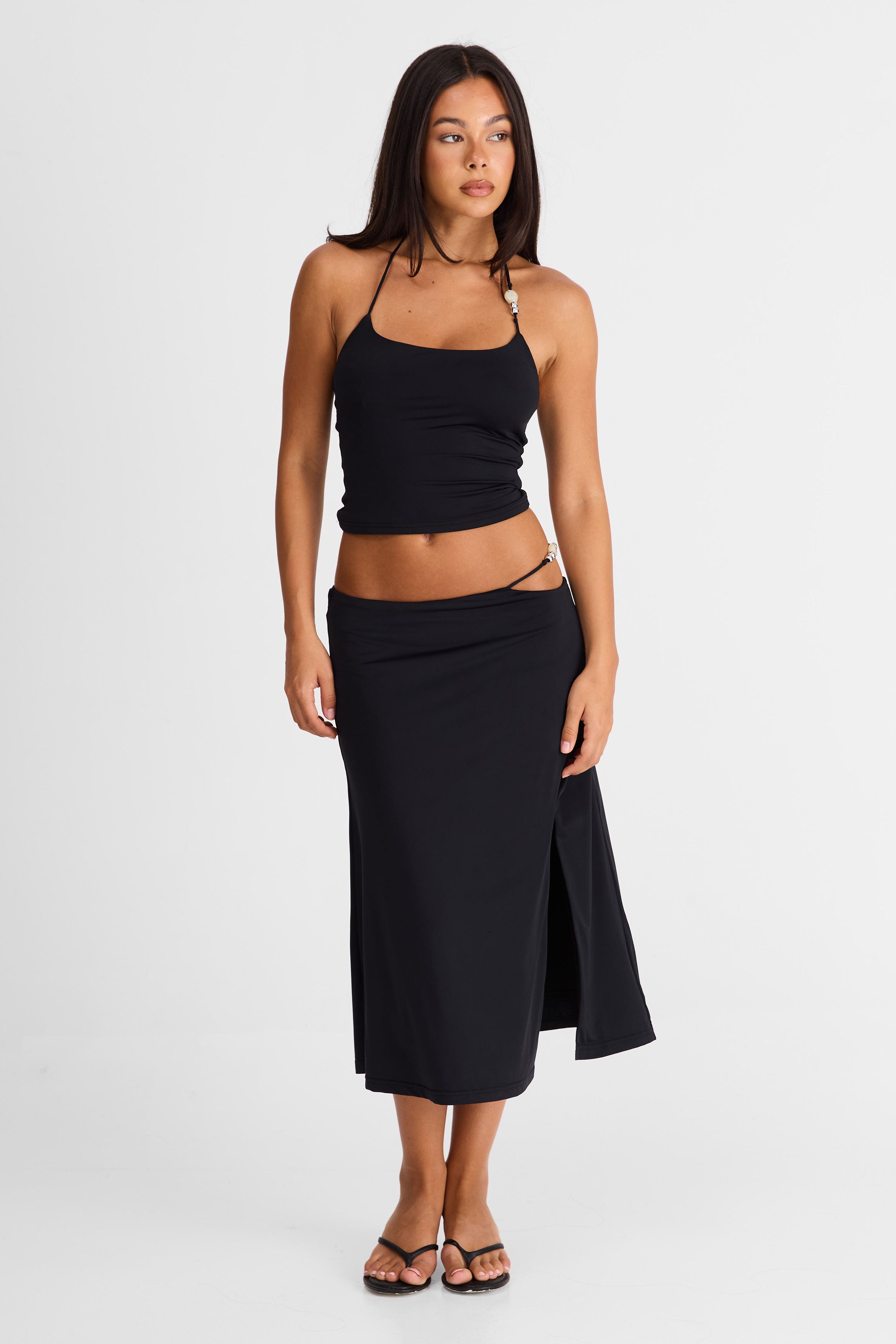 Hazel Midi Skirt Black