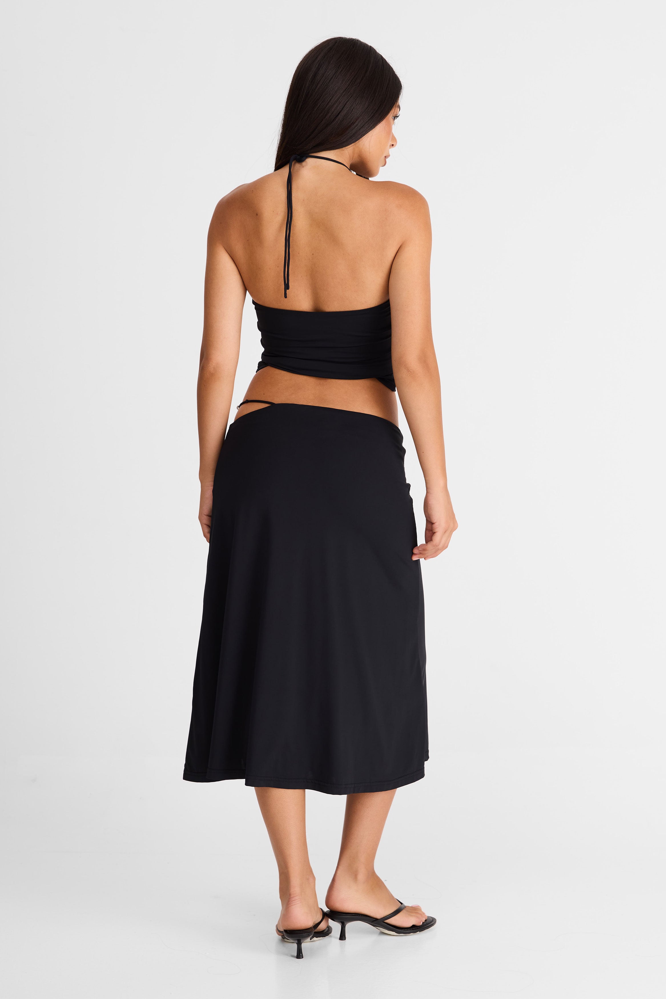 Hazel Midi Skirt Black