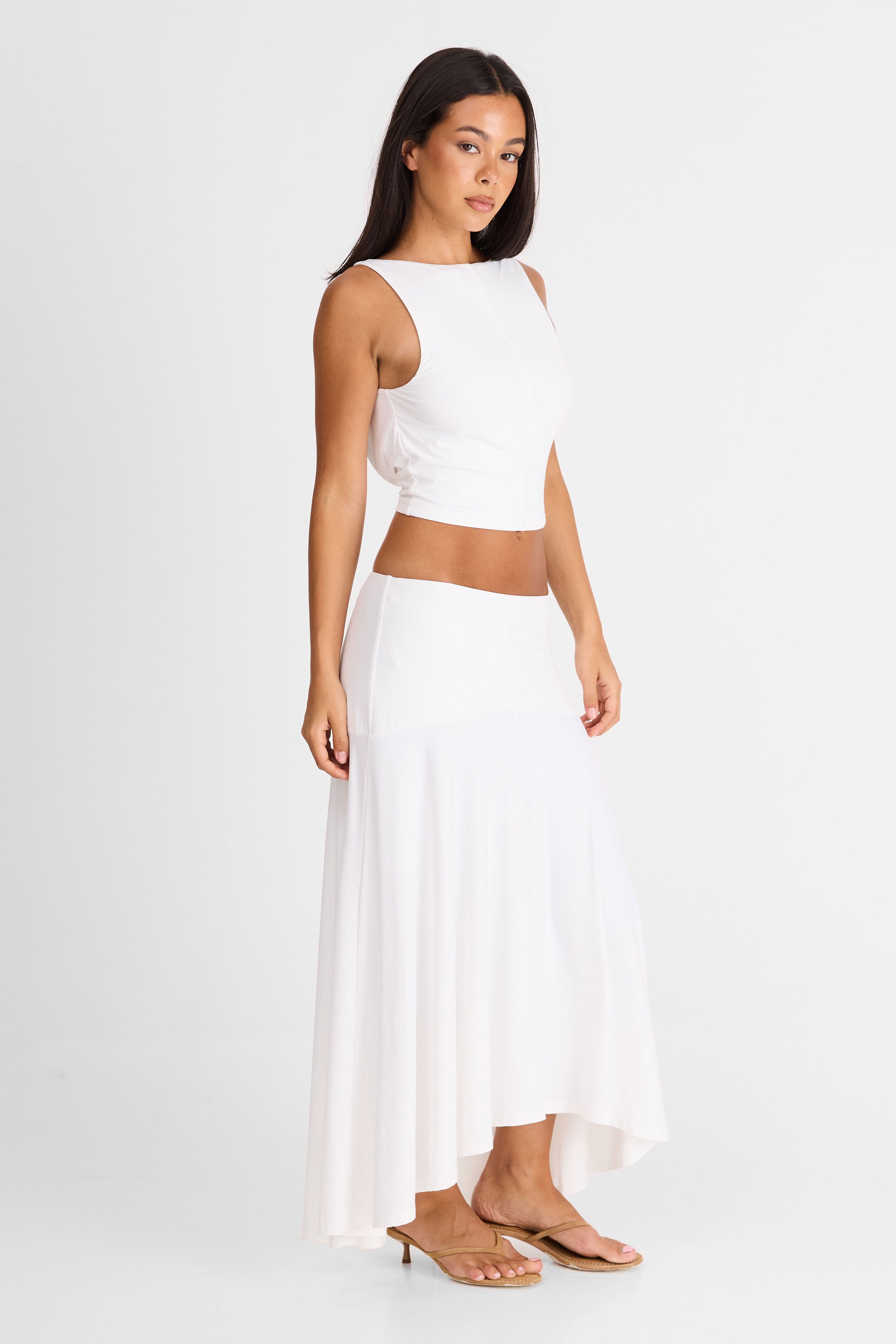 Talia Maxi Skirt White