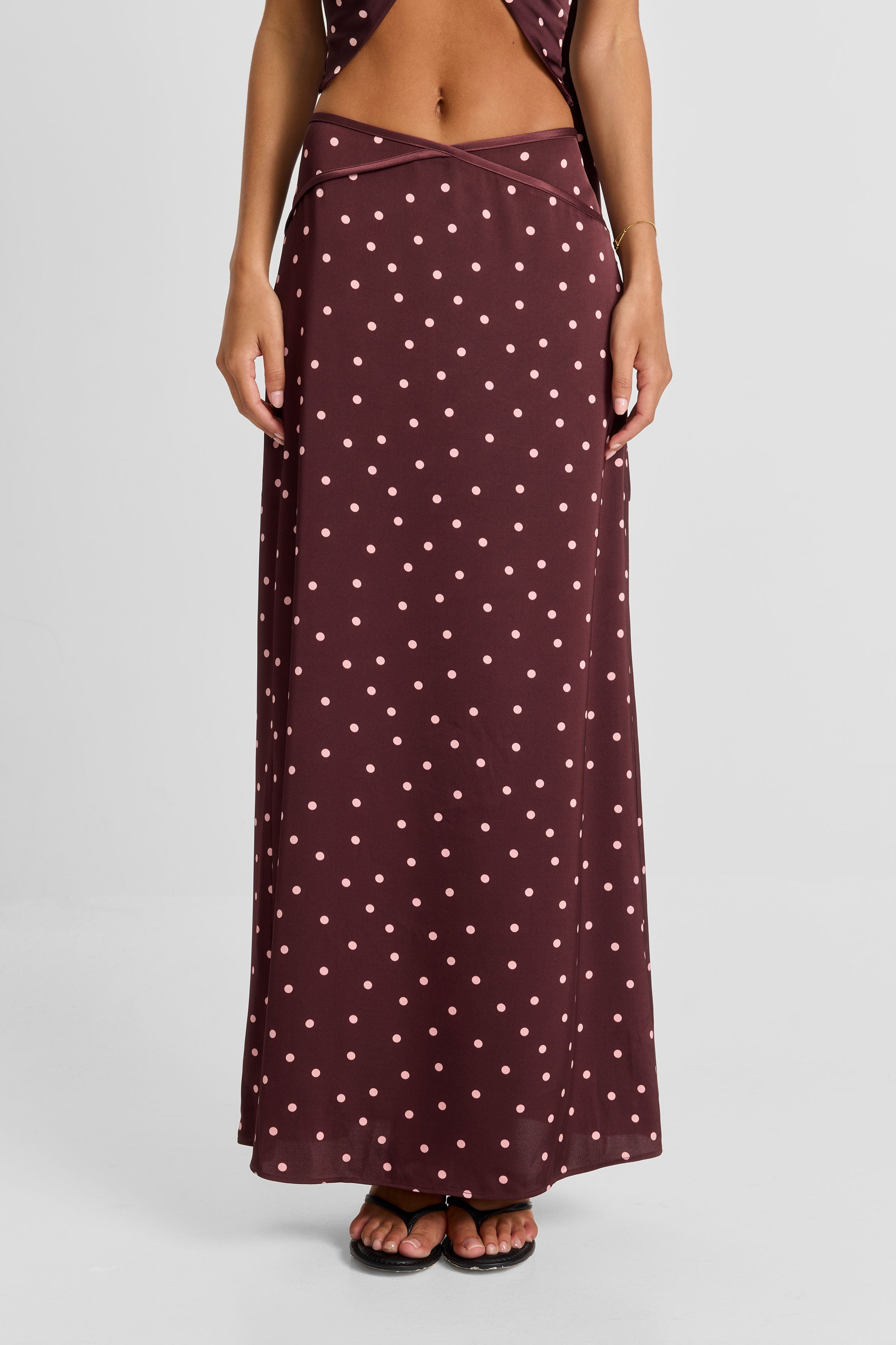 Cici Maxi Skirt Polkadot