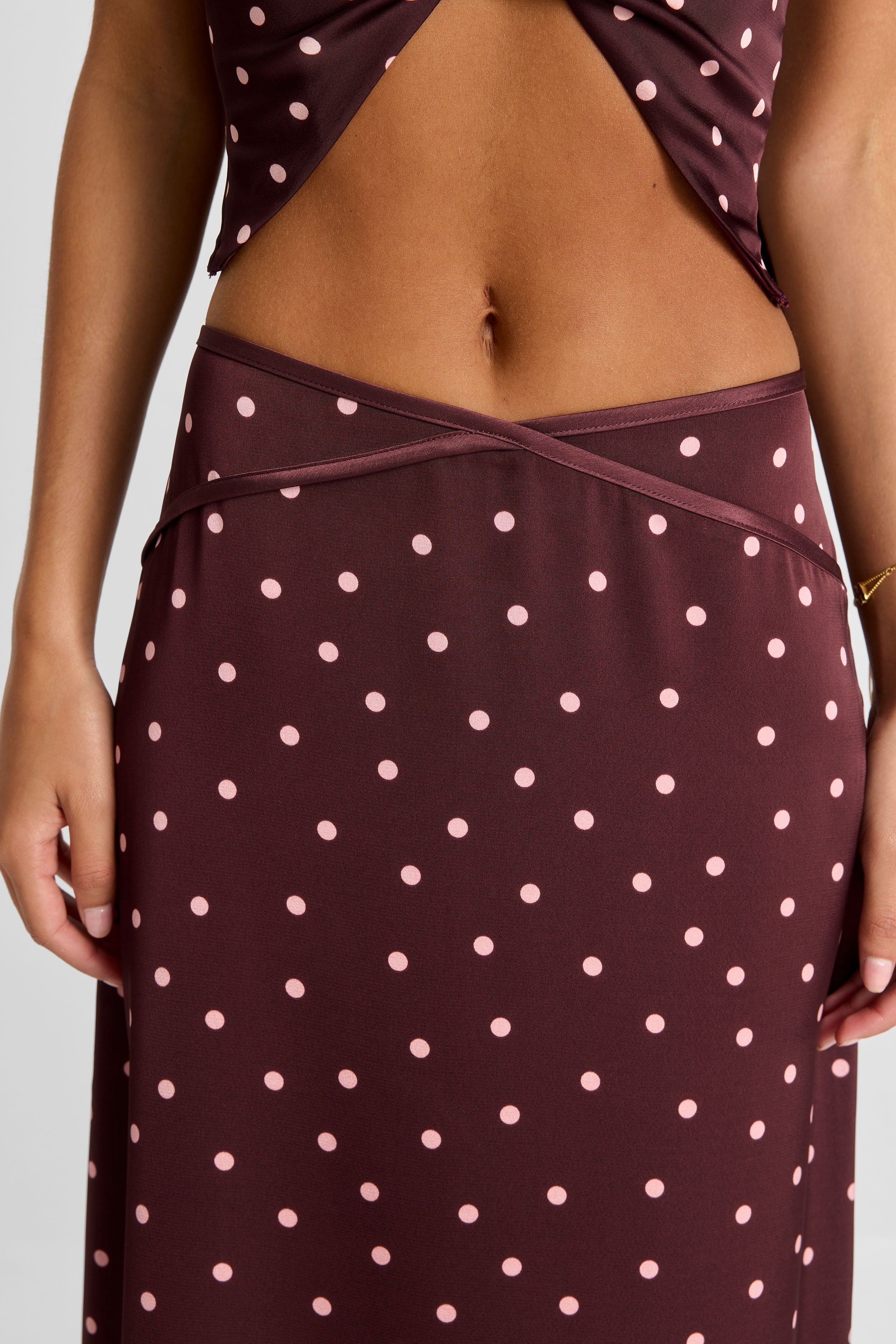Cici Maxi Skirt Polkadot