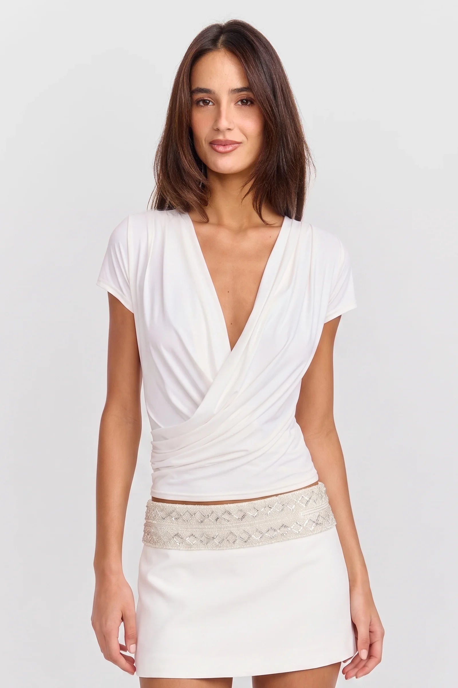 Amelie Mini Skirt White