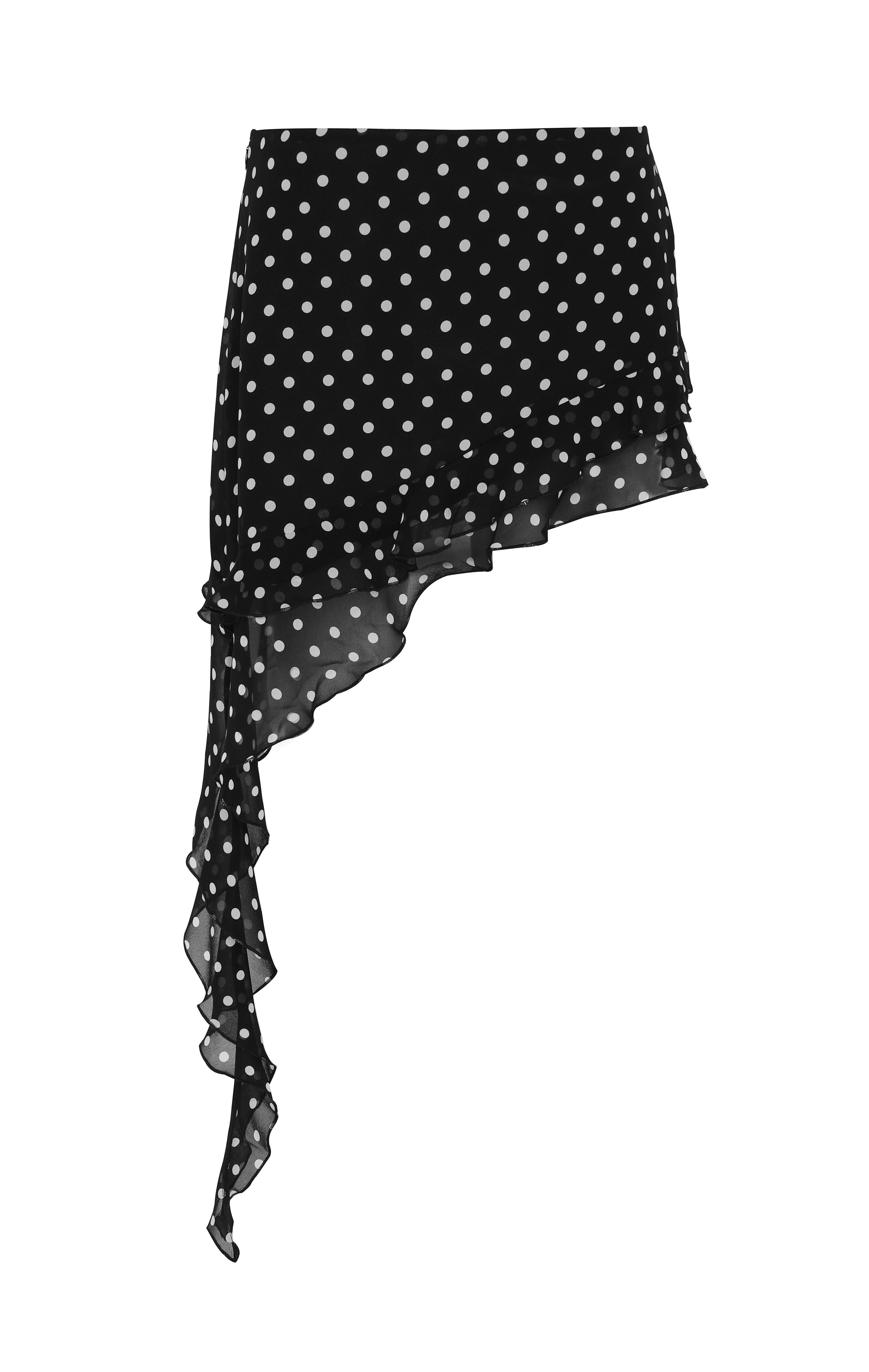 Clara Mini Skirt Black Polkadot
