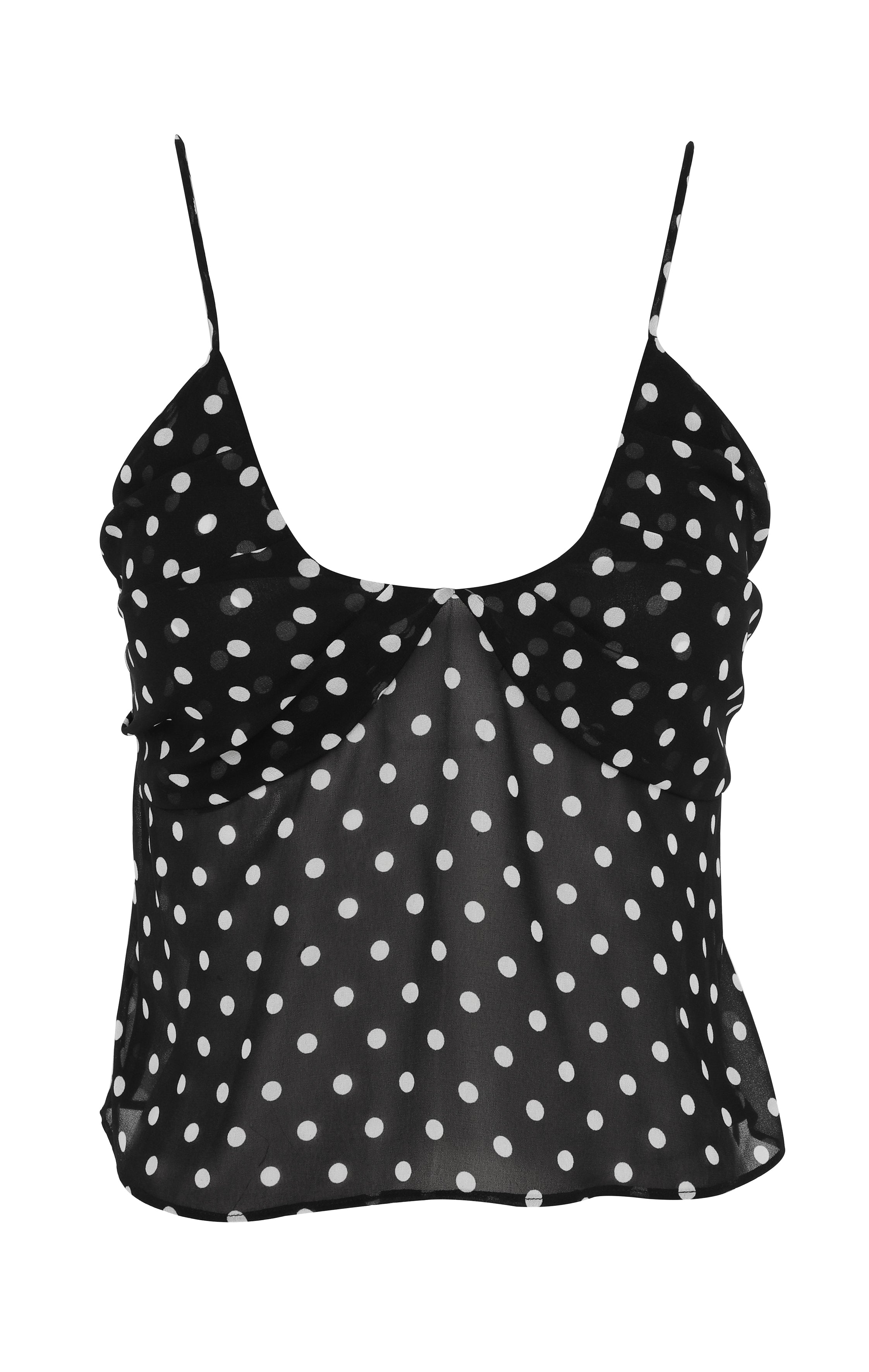 Clara Top Black Polkadot